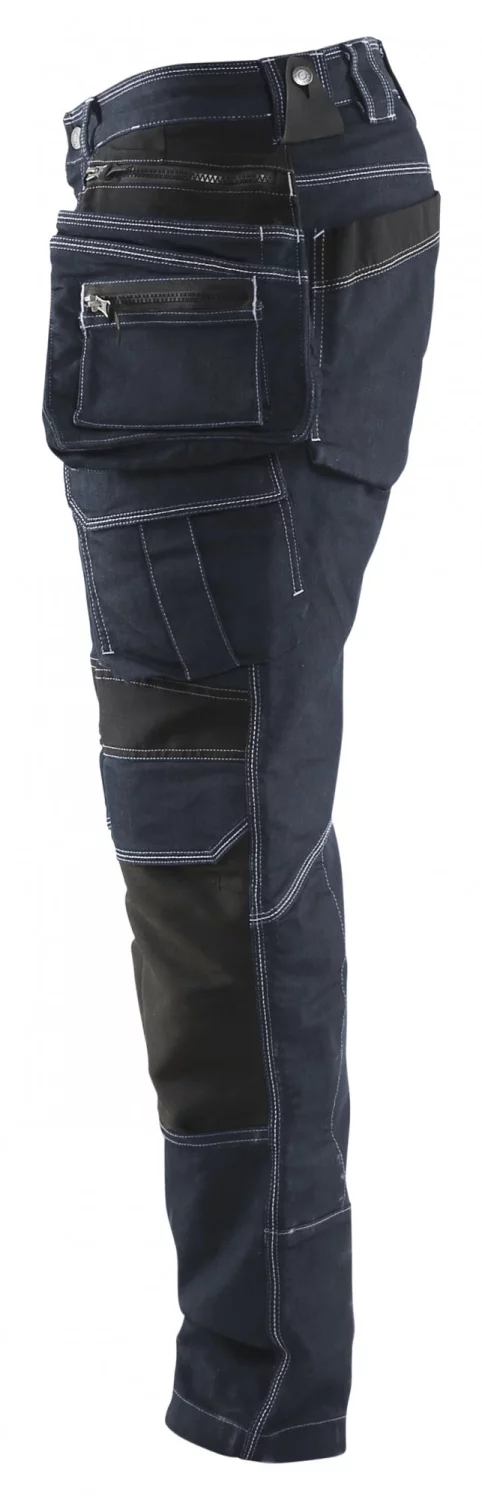 Blåkläder X1900 Pantalon de travail en denim stretch 1990 - bleu marine/noir - taille 44 (XS)-image