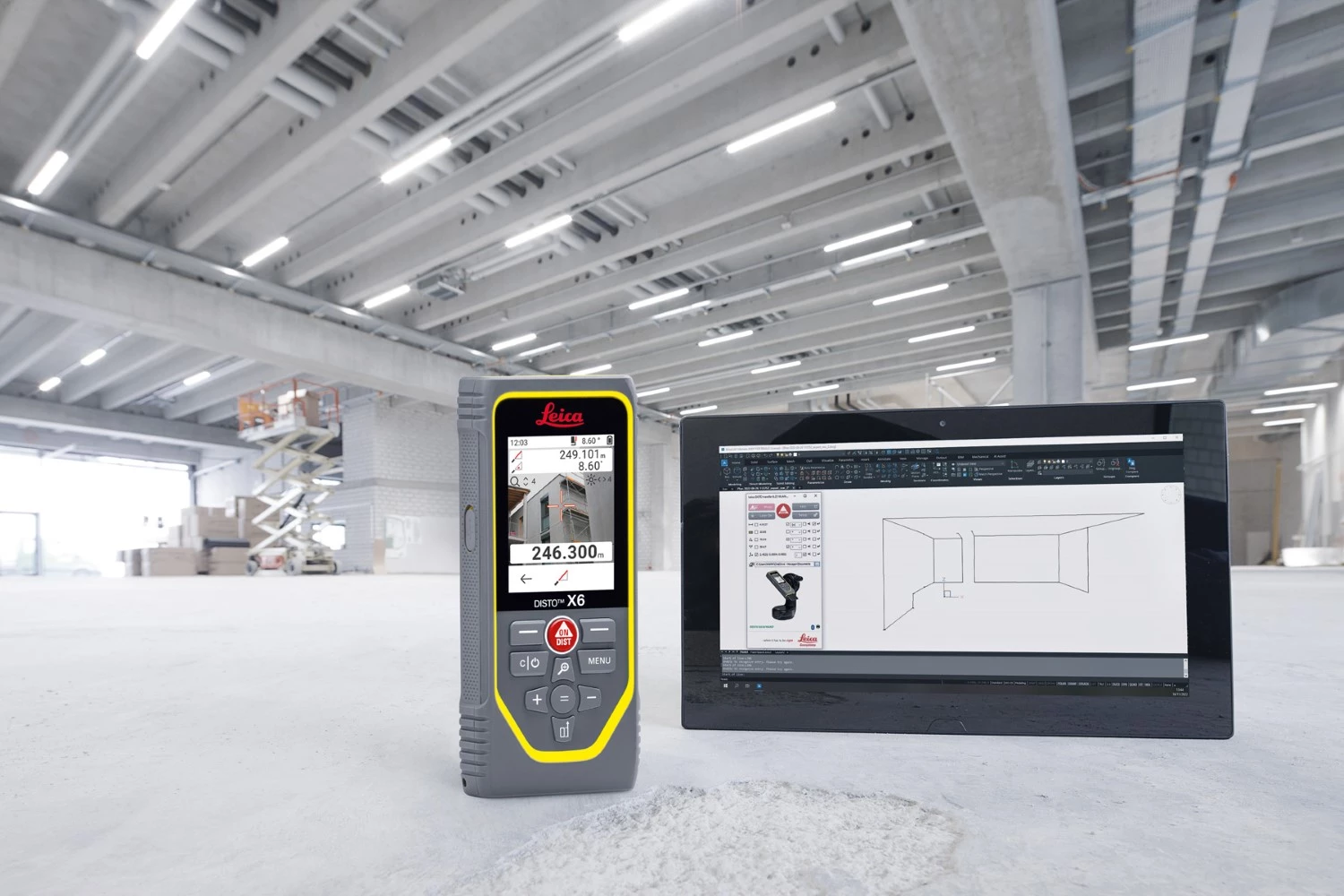 Leica Disto X6 P2P Afstandsmeter set incl. statief in koffer - Bluetooth - 250m - IP65-image