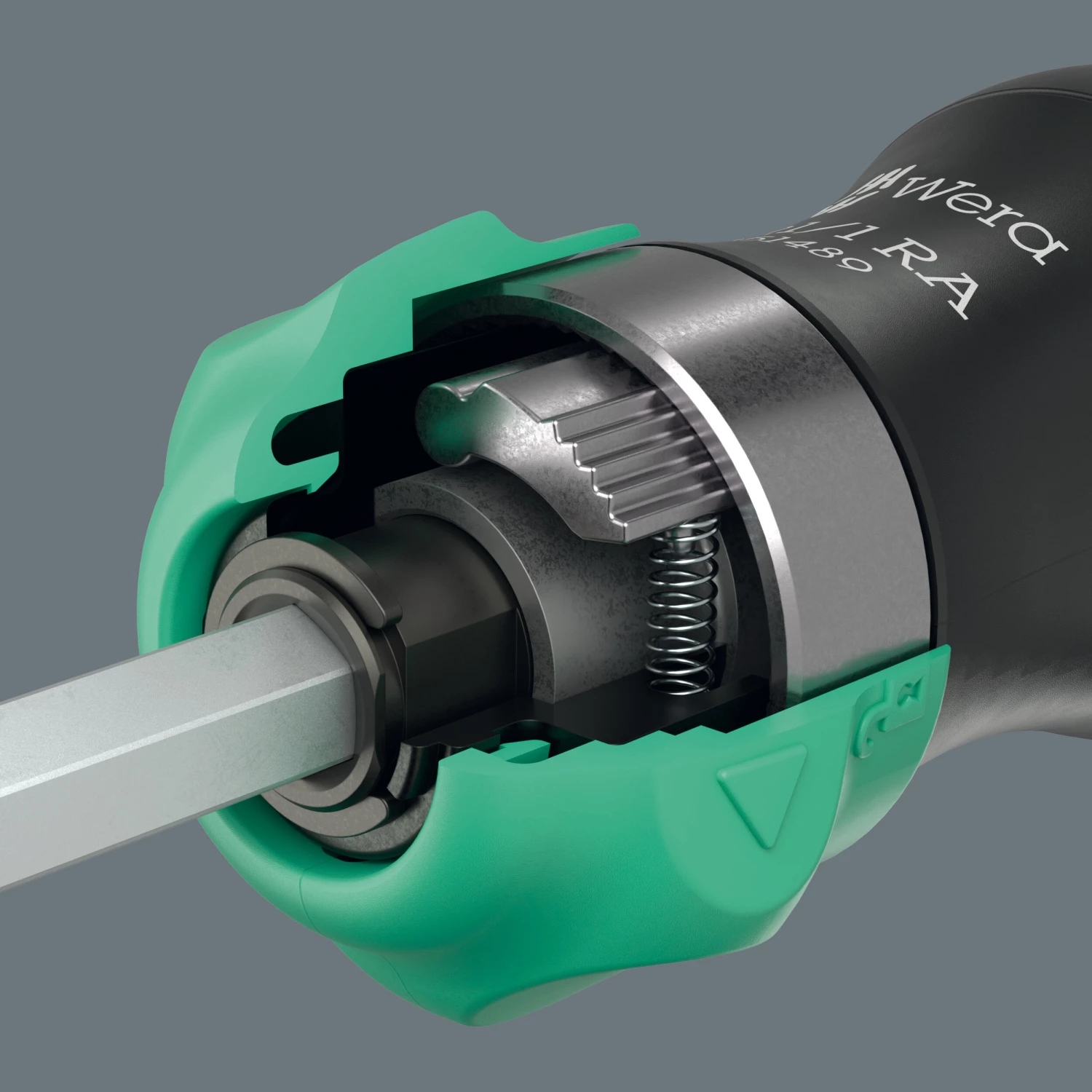 Wera 05051519001 Kraftform Kompakt 28 RA 1 Tournevis à embout interchangeable - 6 en 1 multi-embouts - avec fonction cliquet-image