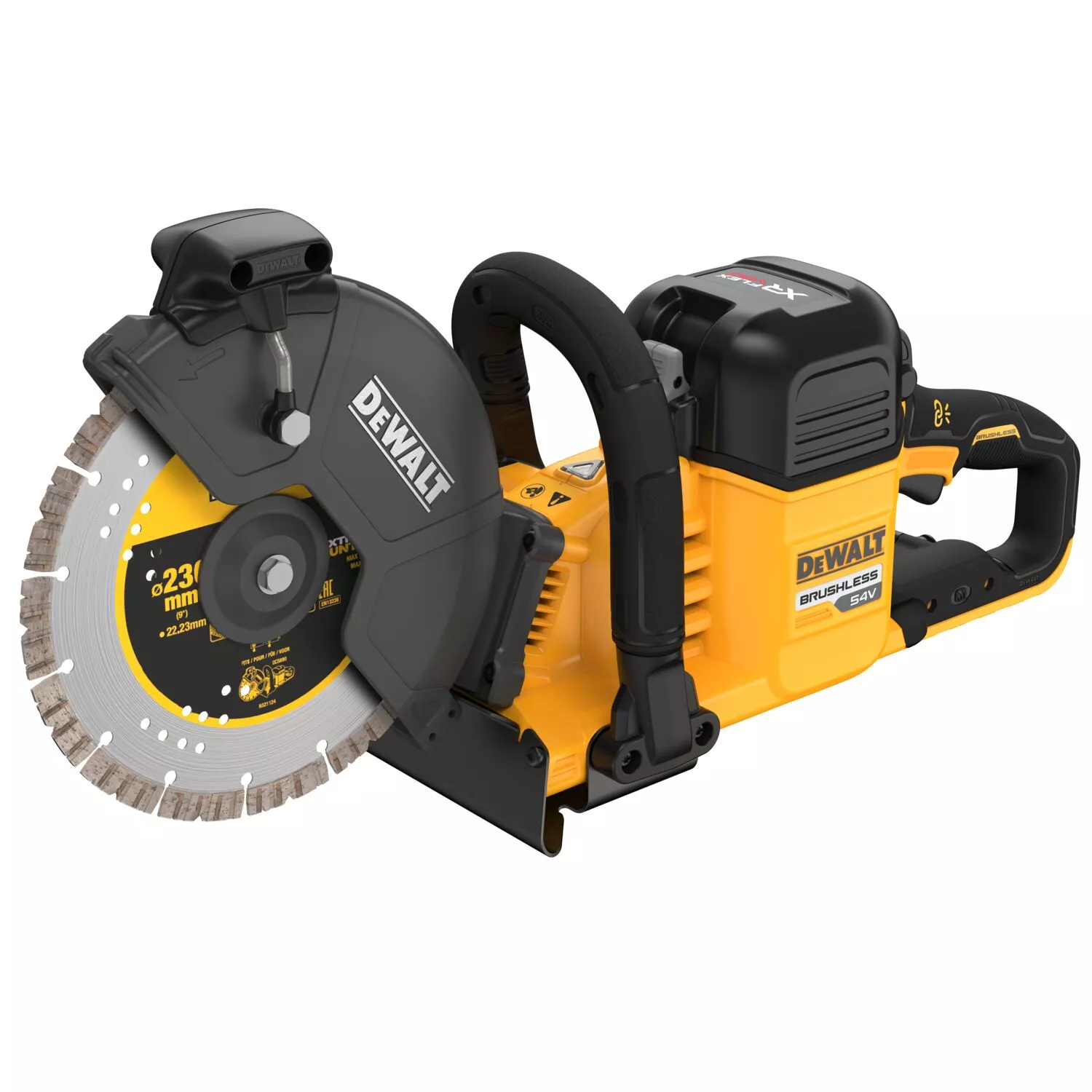 DeWALT DCS691X2 Kit de tronçonneuse à batterie 54V XR Flexvolt Li-ion (2x 9.0Ah) - 230mm-image