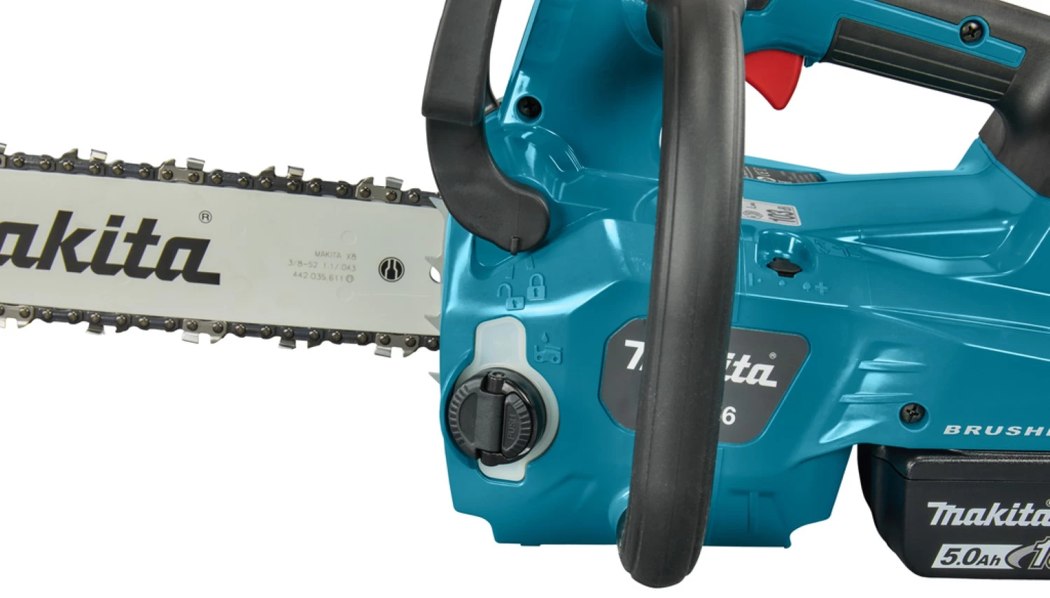 Makita DUC356PT2 Tronçonneuse sans-fil - 2 x 18V Li-ion - 2 batteries 5,0 ah - 35 cm-image