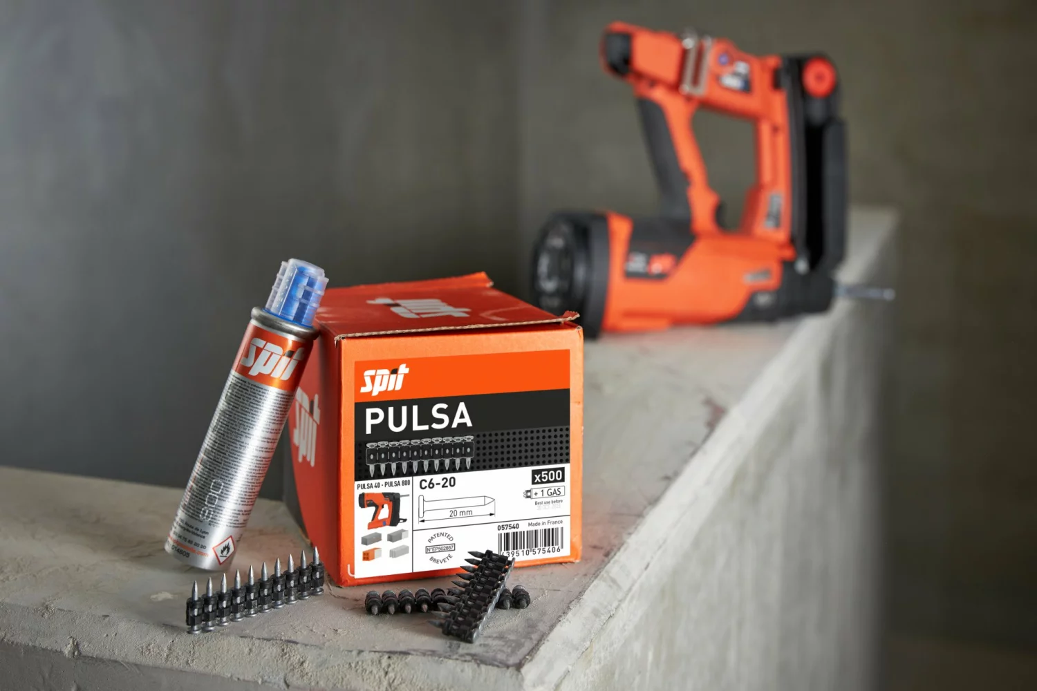 Spit 057545 Pulsa nagel incl. gas - C 6/20 Bulk (1500st)-image