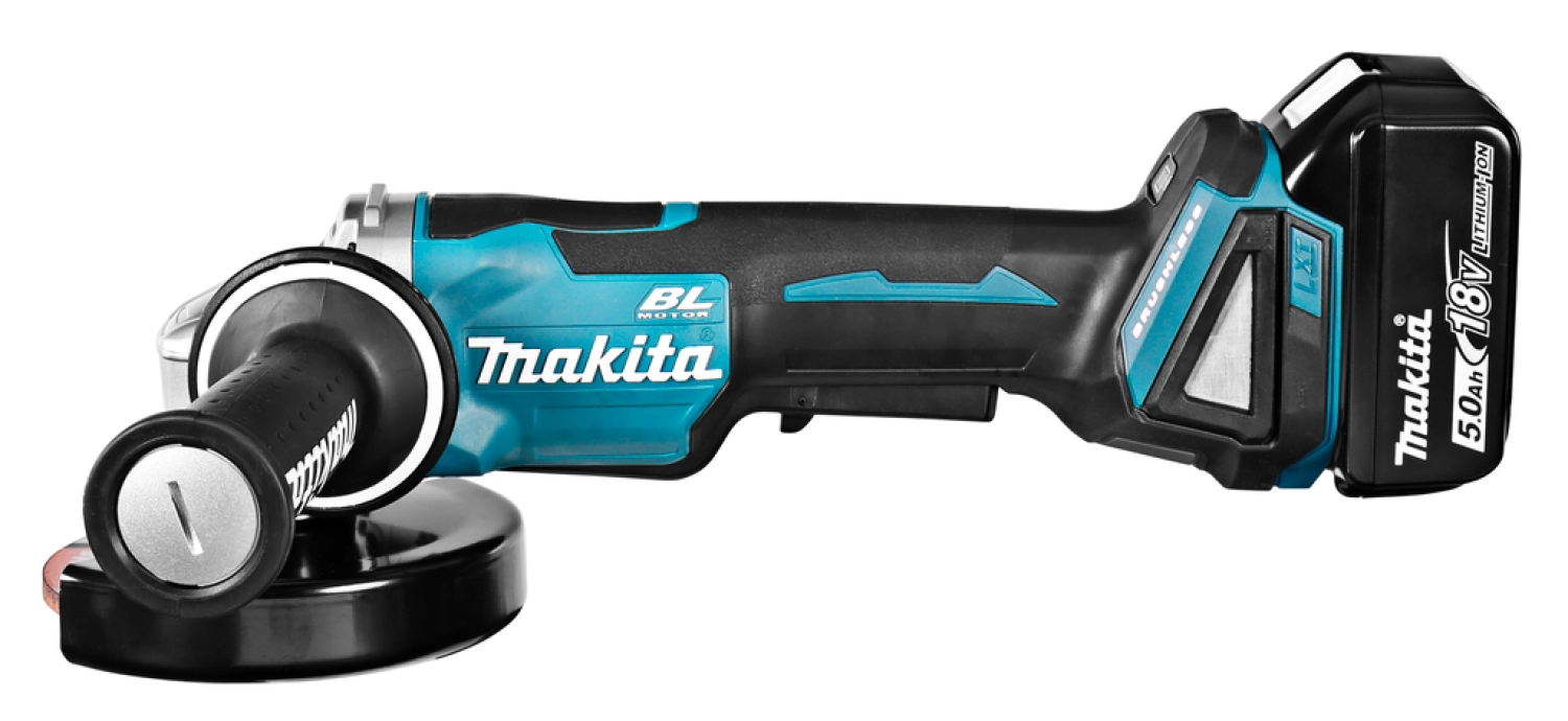 Makita DGA508RTJ Meuleuse d'angle sans-fil - 18V Li-ion - 2 batteries 5,0 Ah - MAKPAC - Softstart - Brushless-image