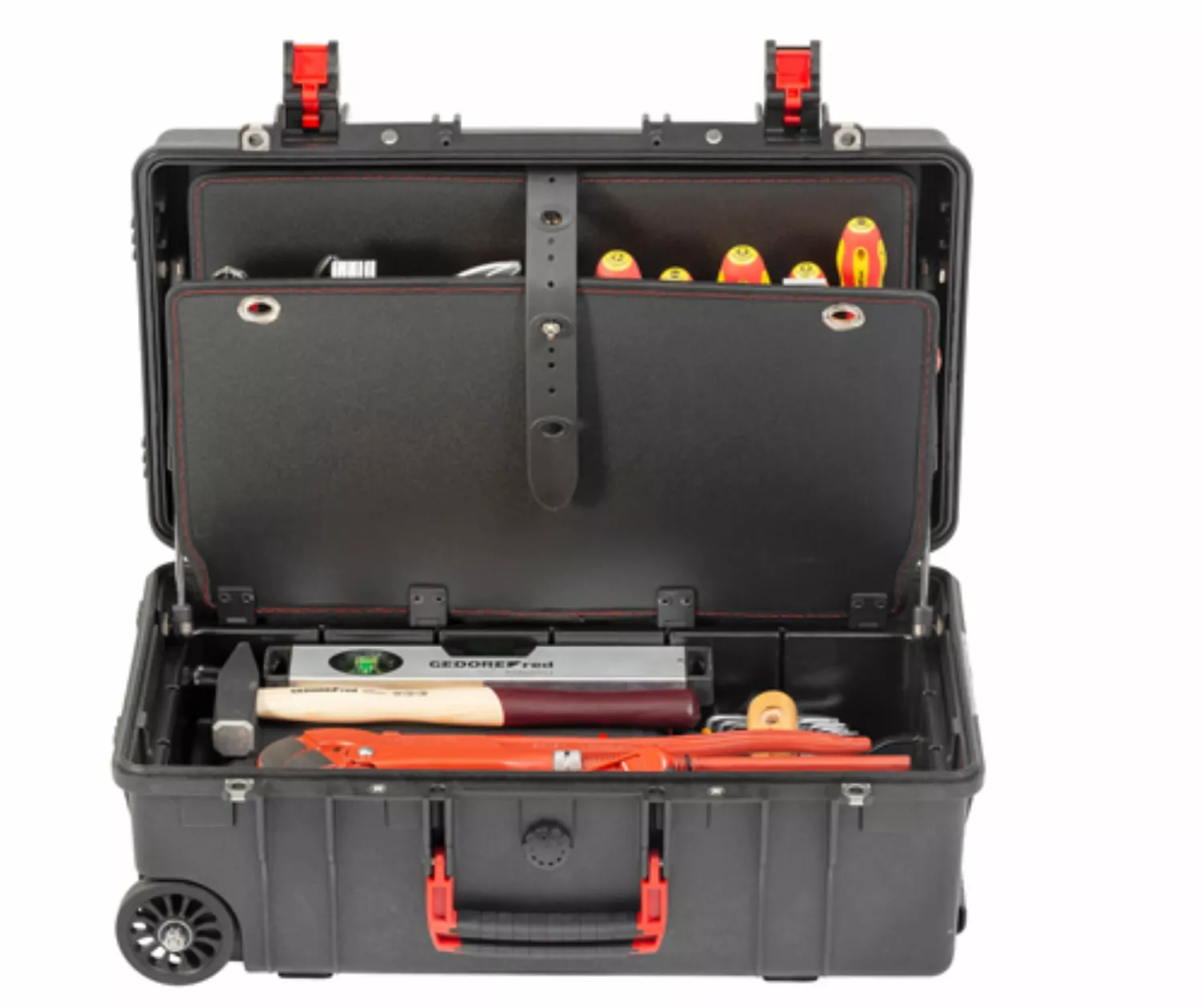 Gedore RED R21902072 - Set d'outils sanitaires en mallette mobile - 72 pièces.-image