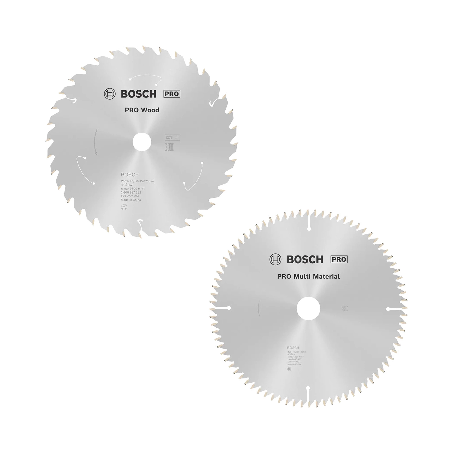 Bosch 2608644734 Jeu de lames de scie circulaire Pro - 216 mm - Bois et matériaux multiples-image