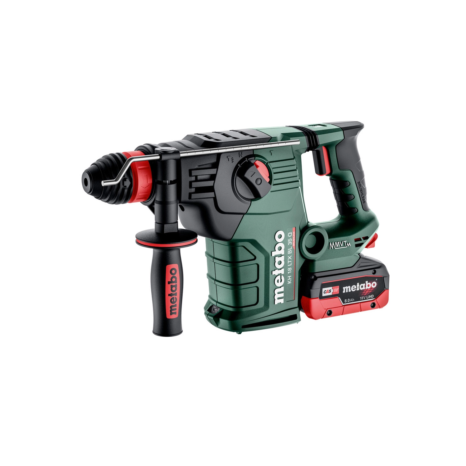 Metabo KH 18 LTX BL 35 Q 18V Li-ion batterie perforateur combiné (2x 8,0Ah batterie) dans MetaBox - 4,2J-image