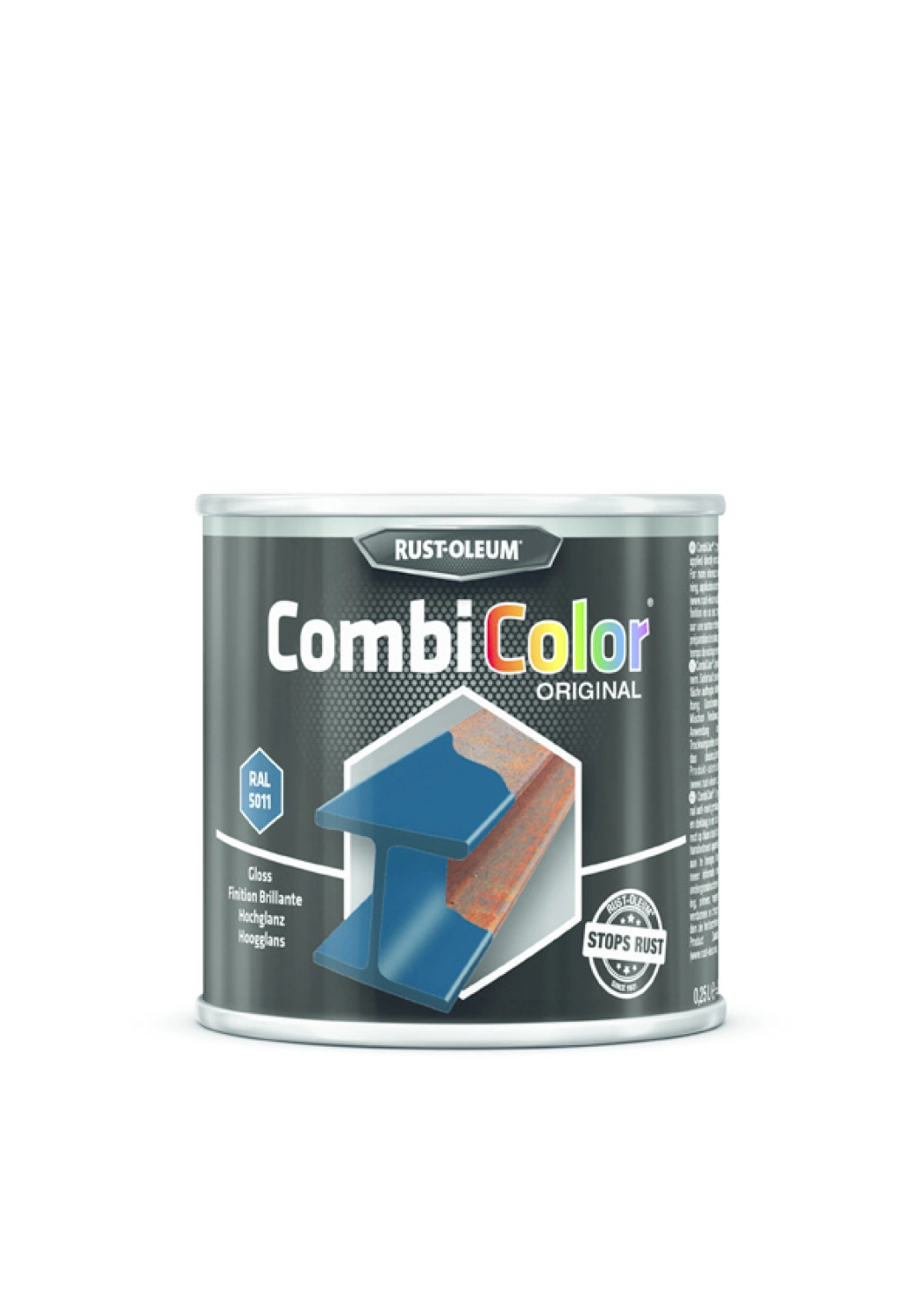 Rust-Oleum Combicolor Hoogglans - RAL 5011 staalblauw - 0,25L-image