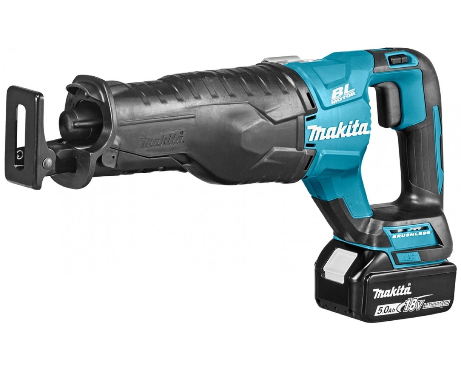 Makita DJR187RT - 18V Li-ion - Scie sabre sans-fil - 1 batterie 5,0 Ah - Changement rapide - Variable - Brushless-image