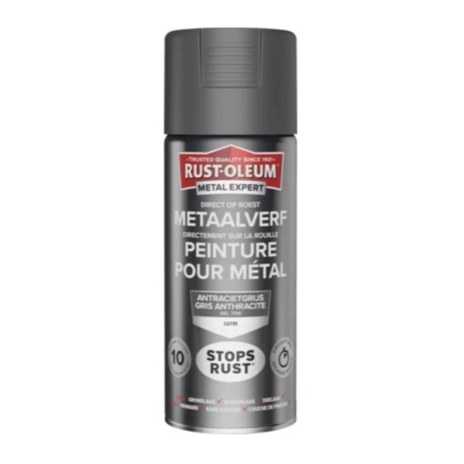 Rust-Oleum MetalExpert Zijdeglans - RAL 7016 antracietgrijs - 400ml-image
