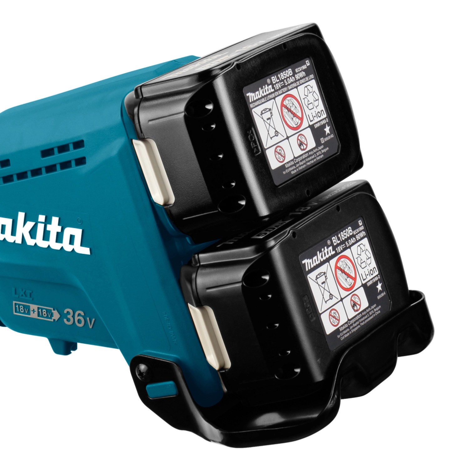 Makita DUR368APT2 Débroussailleuse sans fil - LXT 18V Li-Ion (2x 5,0 Ah) - Poignée en U - 230 mm - brushless-image