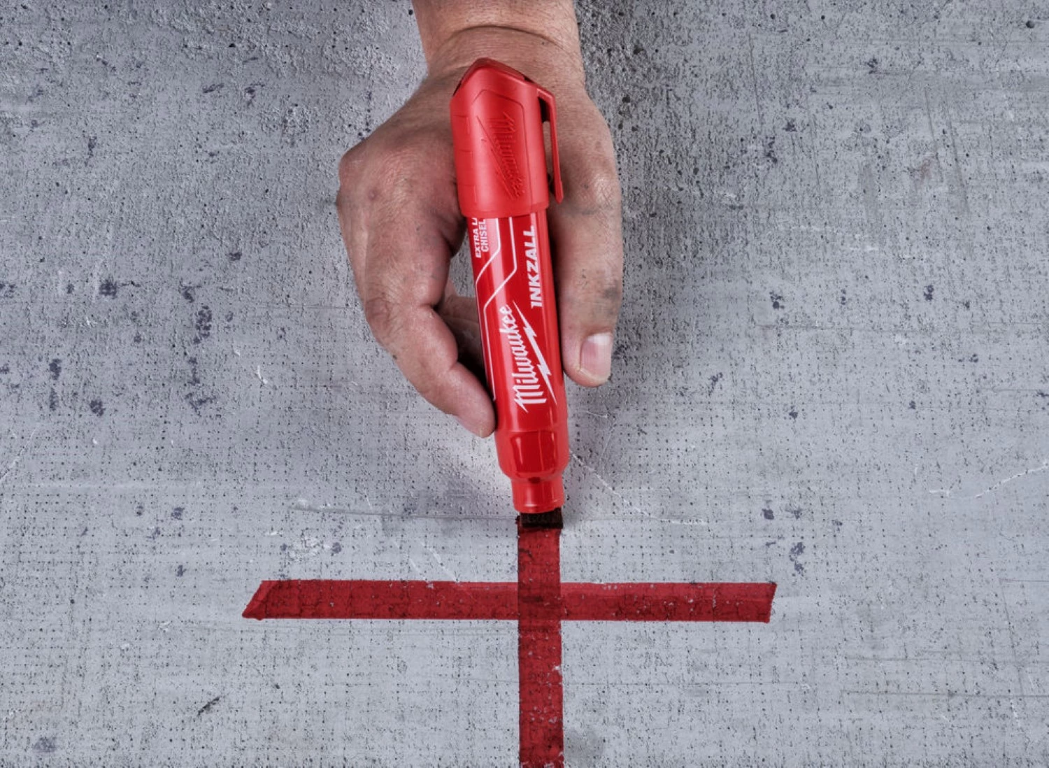 Milwaukee 4932471560 INKZALL™ Marqueur - Chisel XL - Rouge - 14.5mm-image