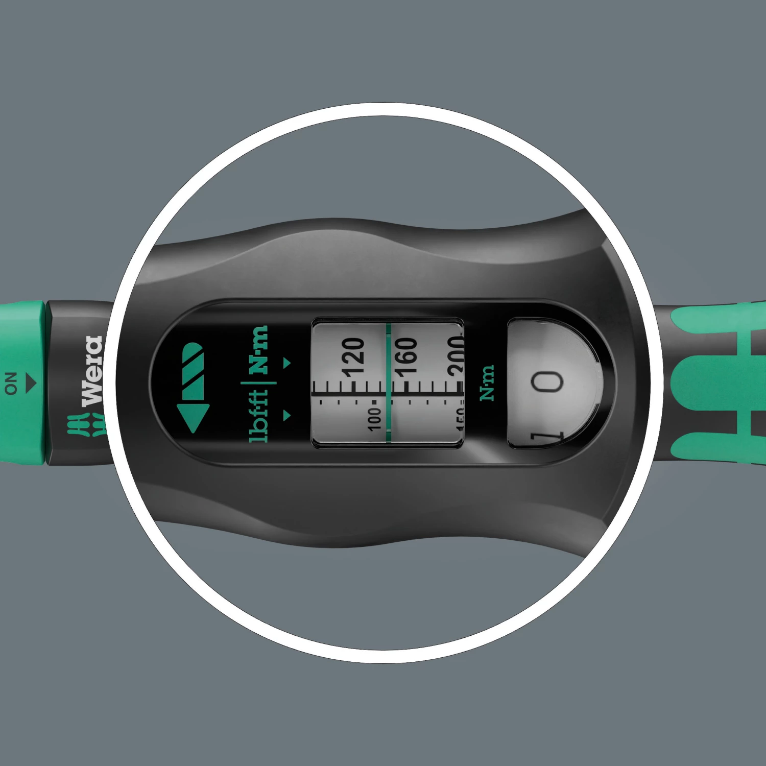 Wera 05075695001 Click-Torque Lock C3 R/L Clé dynamométrique avec cliquet réversible - 40-200 Nm - 1/2 » - Droite/Gauche-image