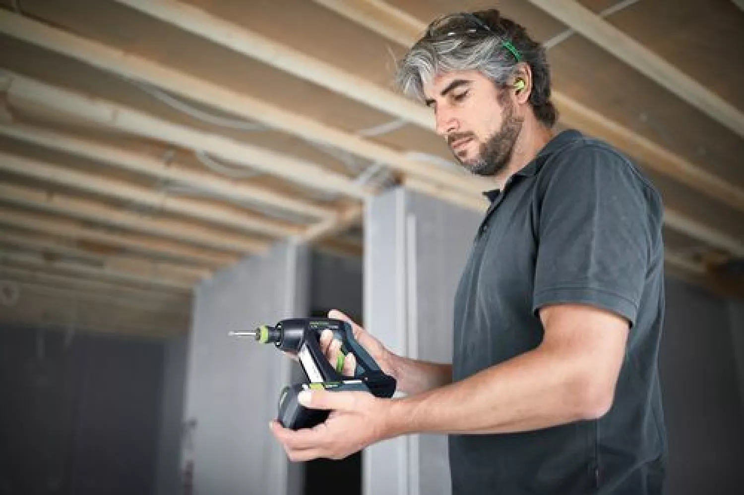 Festool C 18 HPC4,0 I-Plus 18V Li-Ion accu schroefboormachine set (2x 4,0Ah) in systainer - 45Nm - 40mm - koolborstelloos-image