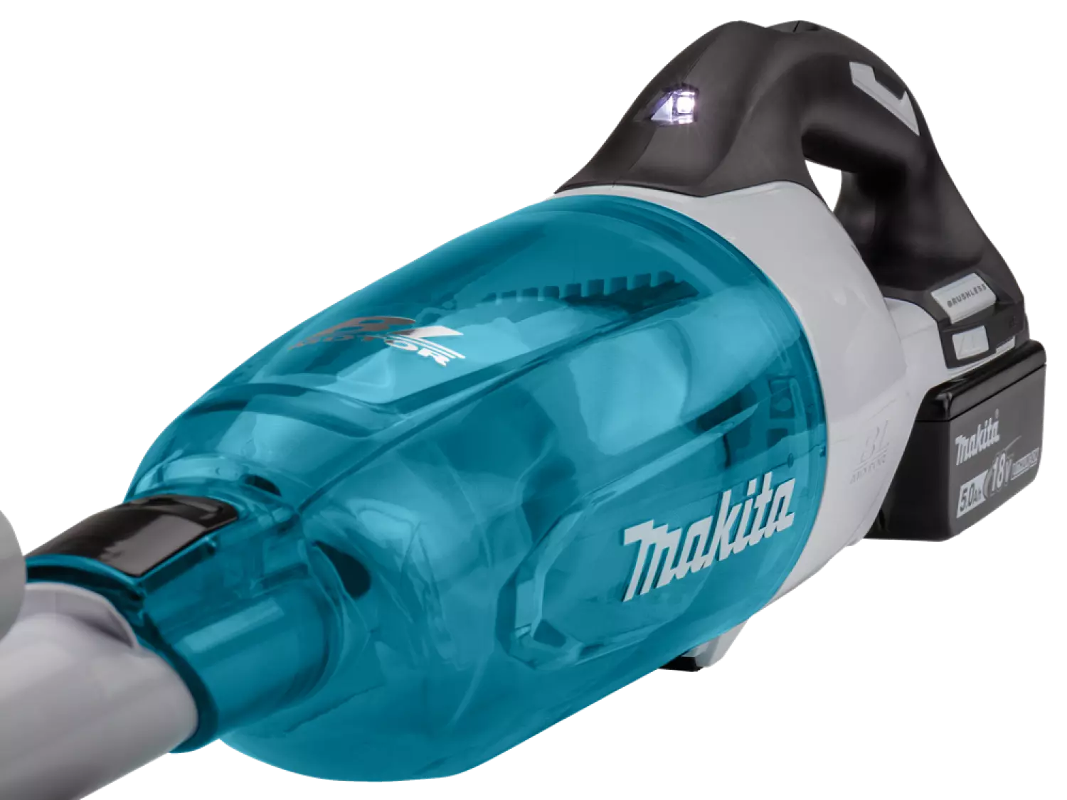 Makita DCL281FZWX 18 V Li-ion accu steelstofzuiger body - wit - koolborstelloos-image