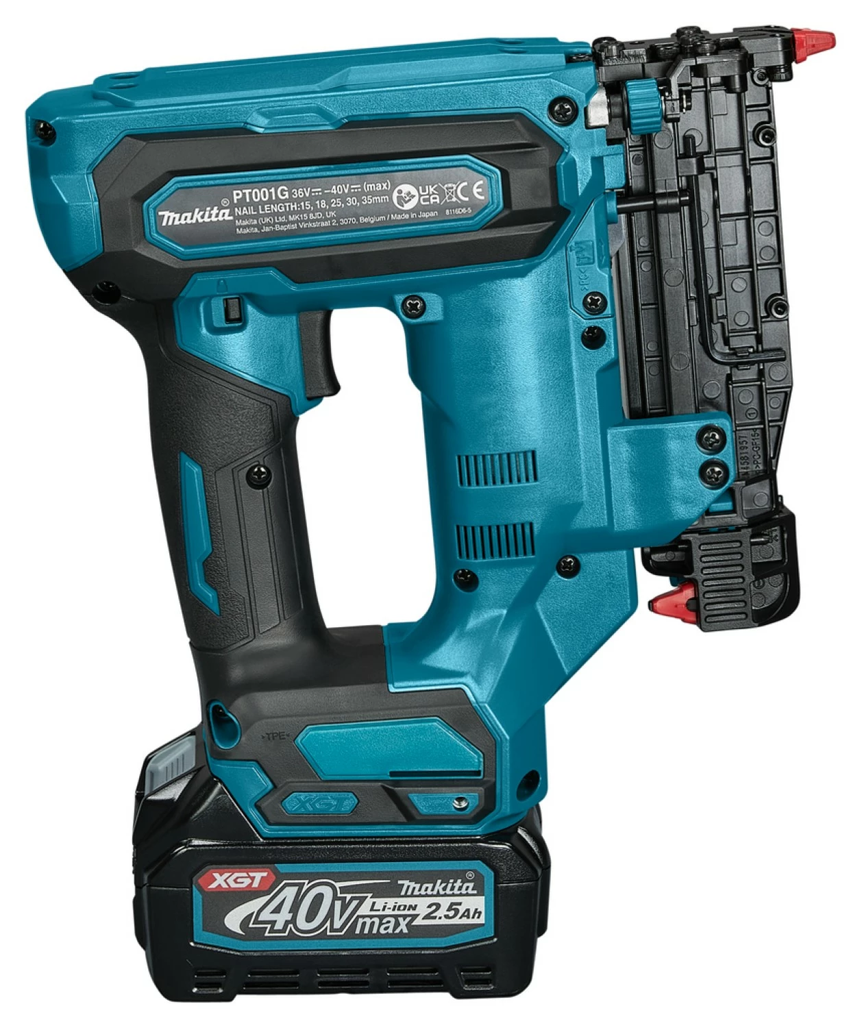Makita PT001GZ 40V Max Li-Ion accu pintacker body - 23GA - 15-35mm-image