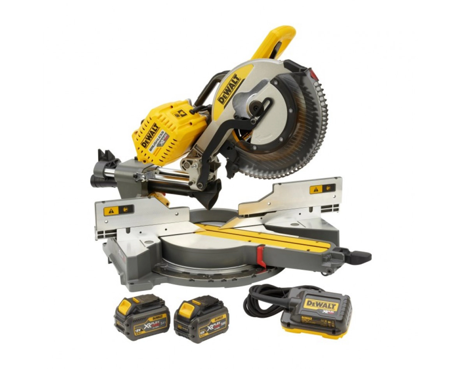 Dewalt DHS780T2A 54V Li-Ion accu afkortzaag (2x 6,0Ah accu) - 305 x 30mm-image