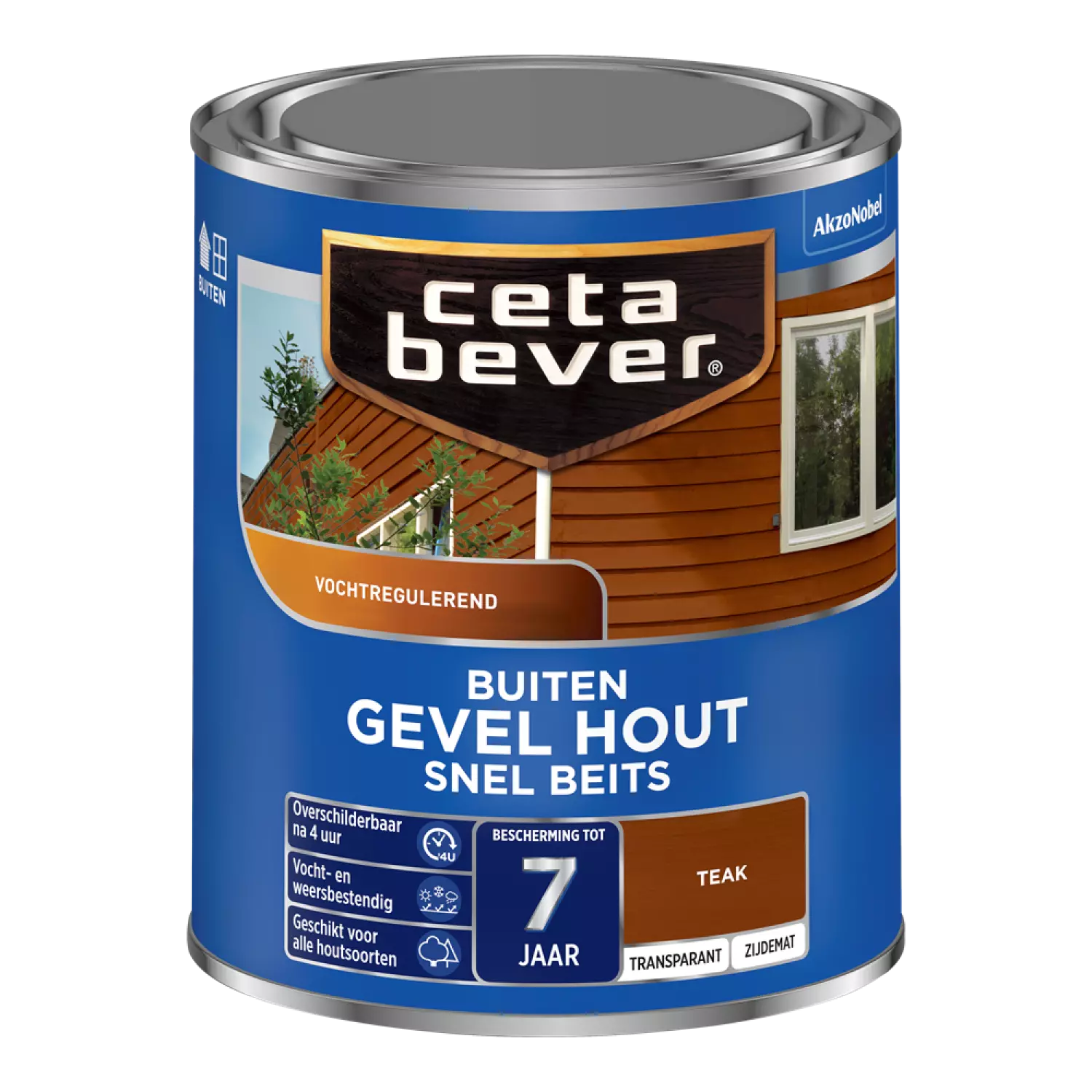 Cetabever Gevel Hout Snel Beits Transparant - Teak - 750ml-image