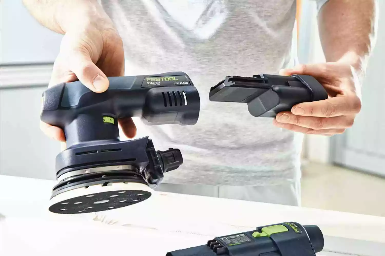 Festool ETSC 125-Basic - Ponceuse excentrique hybride sans fil - Machine seule-image