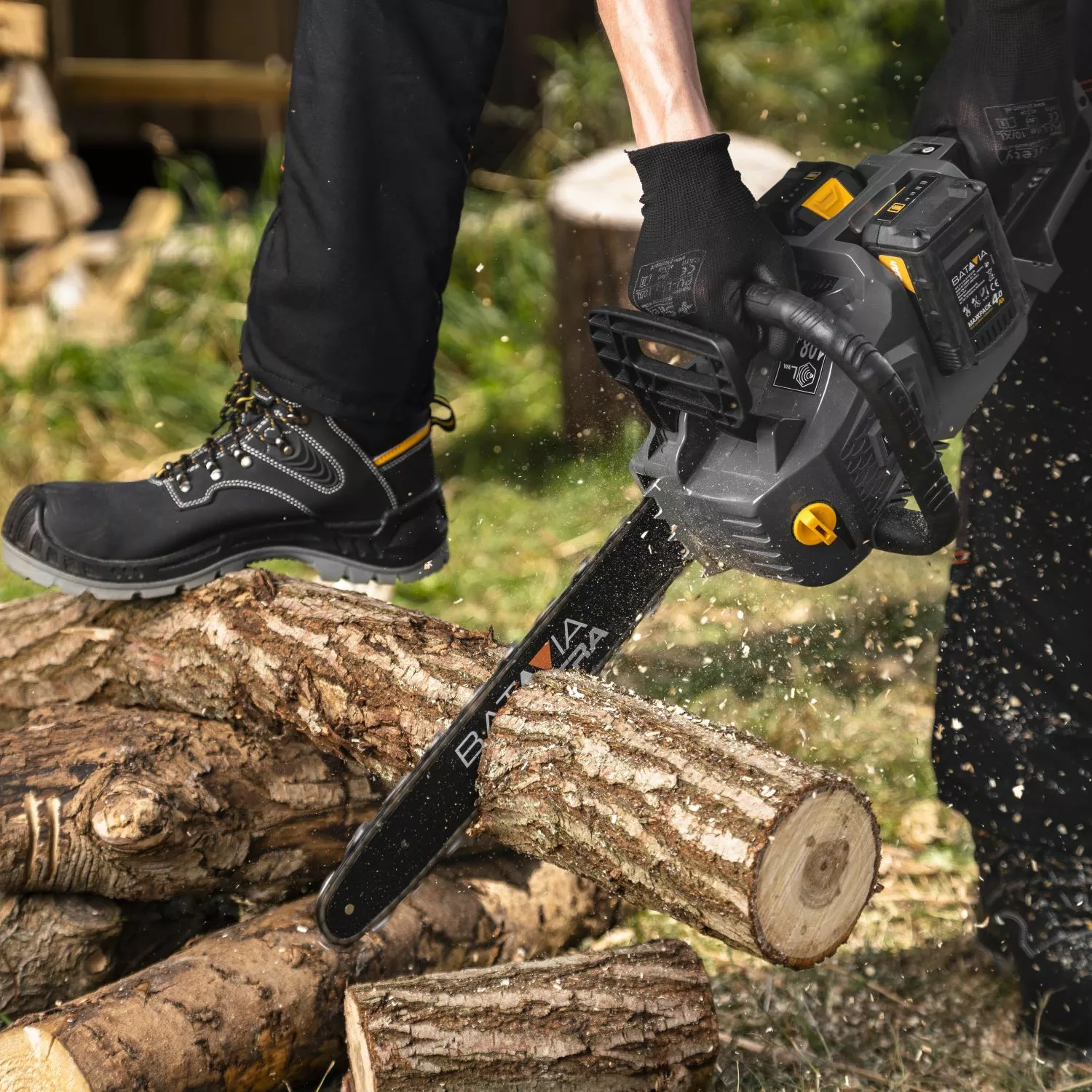 Batavia 7064196 Maxxpack Ultra 36V (2x18V) batterie Li-Ion tronçonneuse - 450mm - sans balais-image