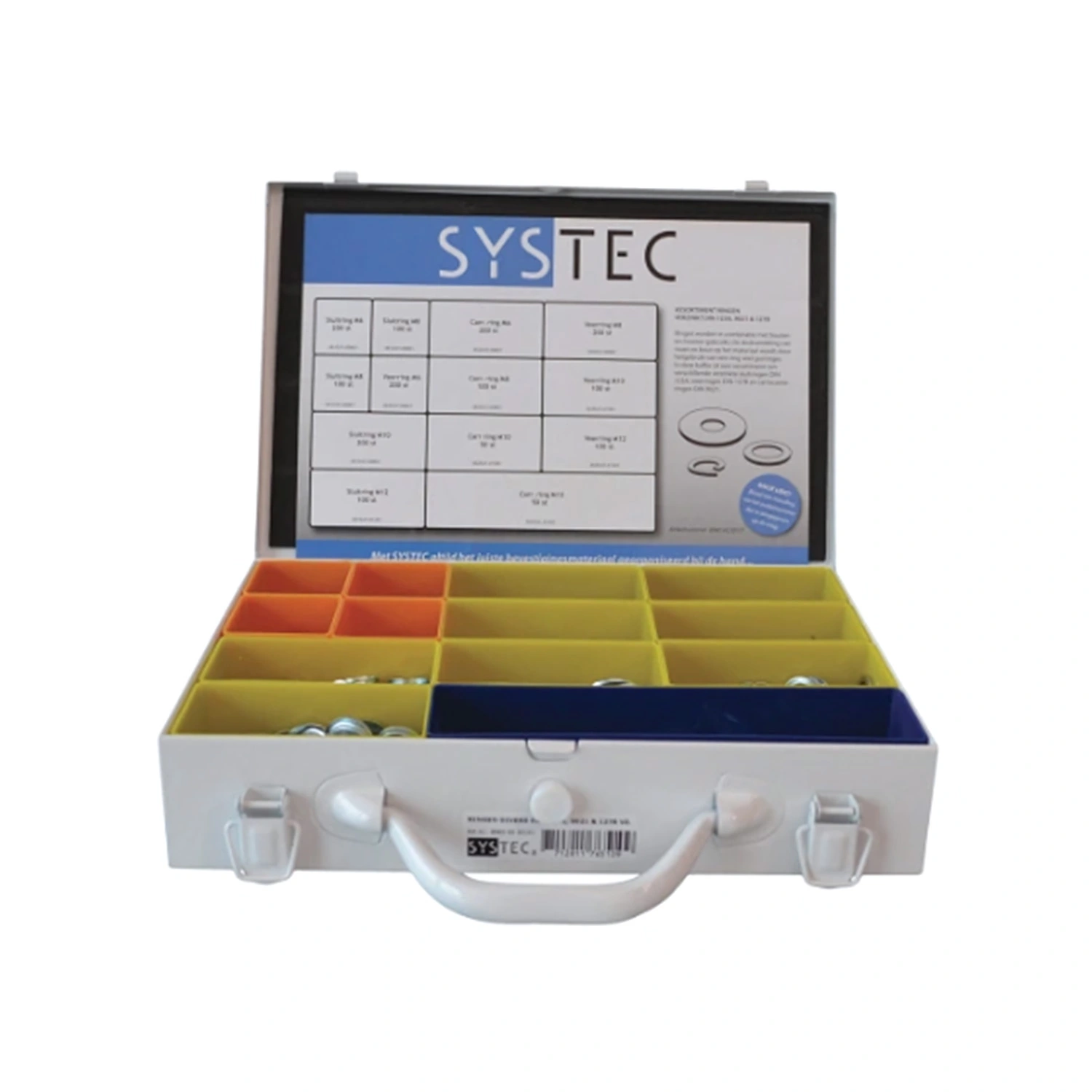 Systec Stalen Assortimentskoffer met diverse tap en zeskantbouten - M6 (710st)