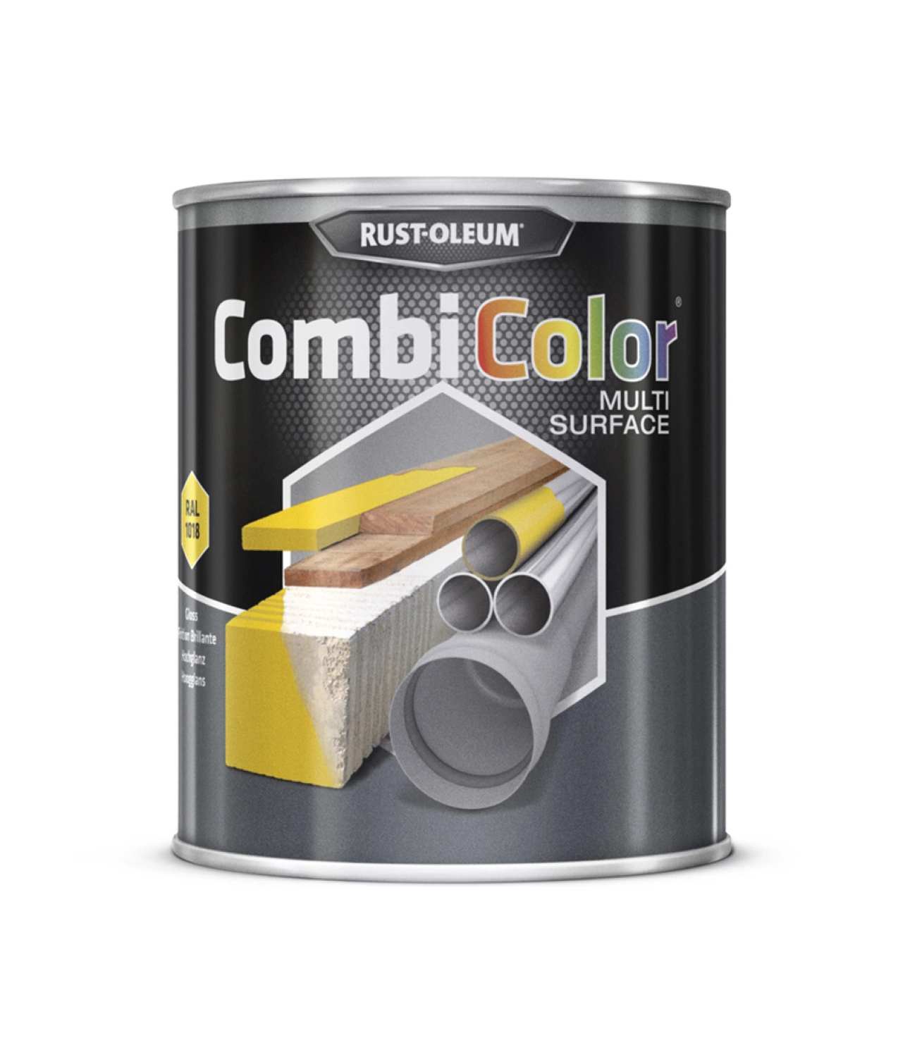 Rust-Oleum Combicolor Multi-Surface Gloss - RAL 1018 zinkgeel - 0,75L