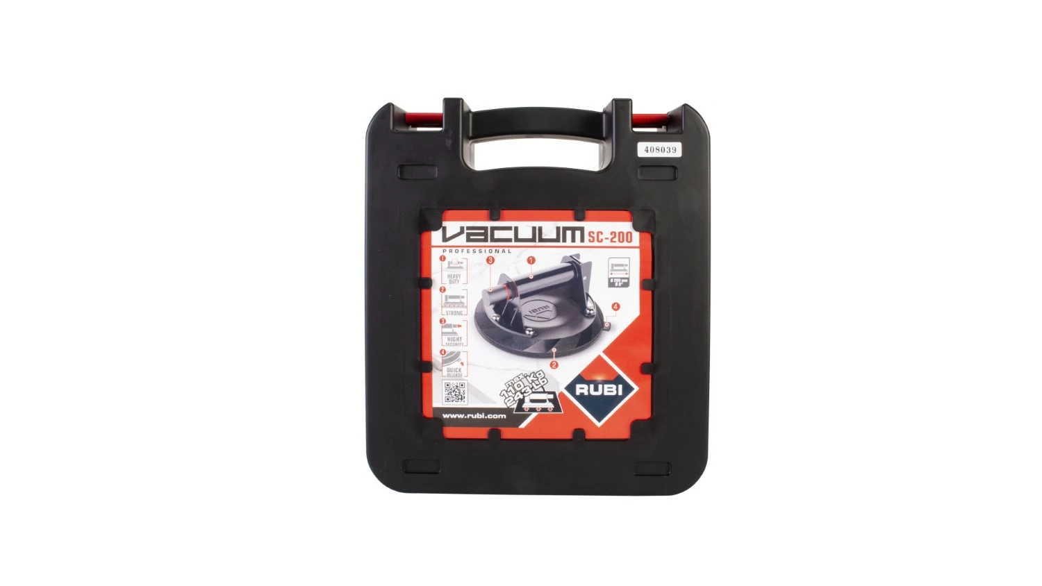 Rubi GSC-200 Tegel-/glasdrager met vacuümpomp - 200mm - 21951-image