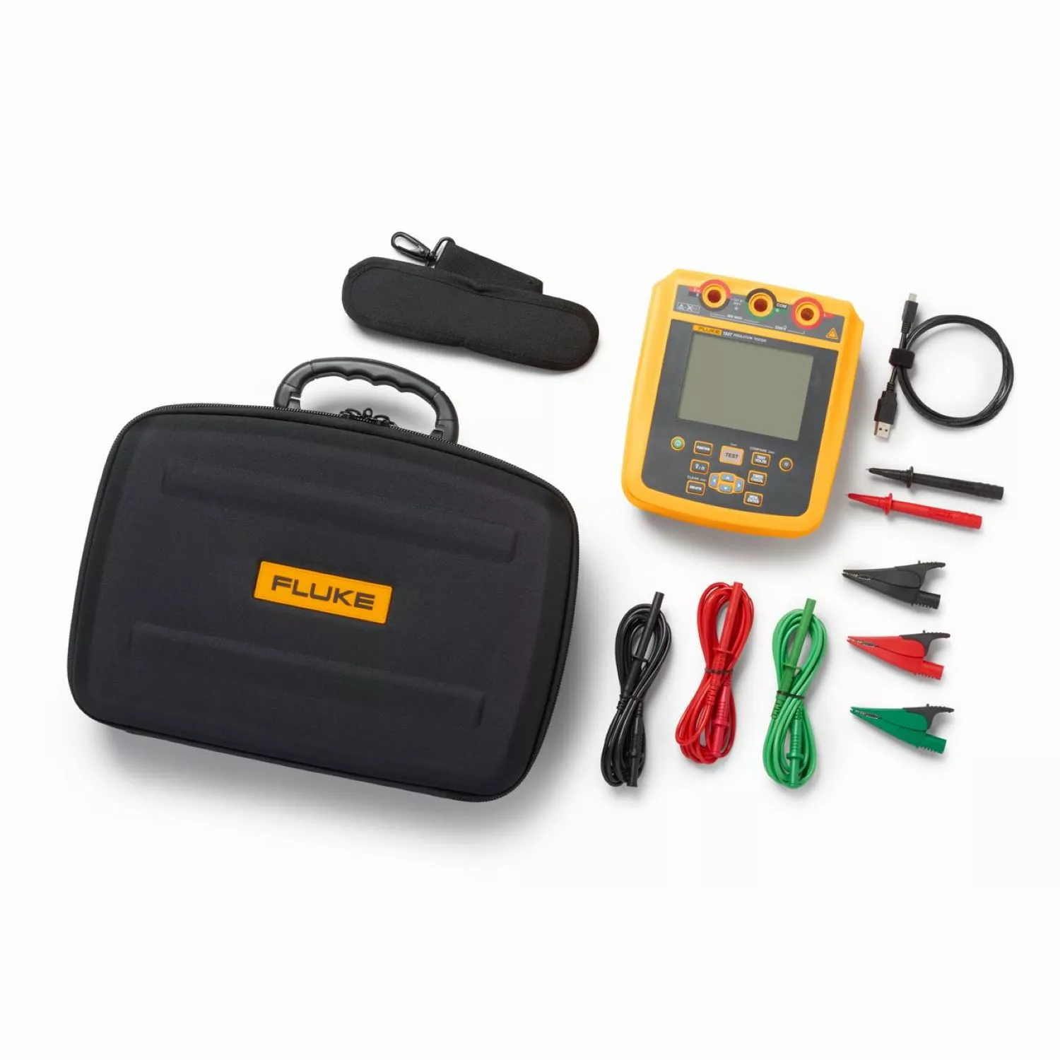 Fluke-1537 Testeur d'isolation avancé - 250 - 2500V - CAT IV 600V - IP40 - coffret inclus-image