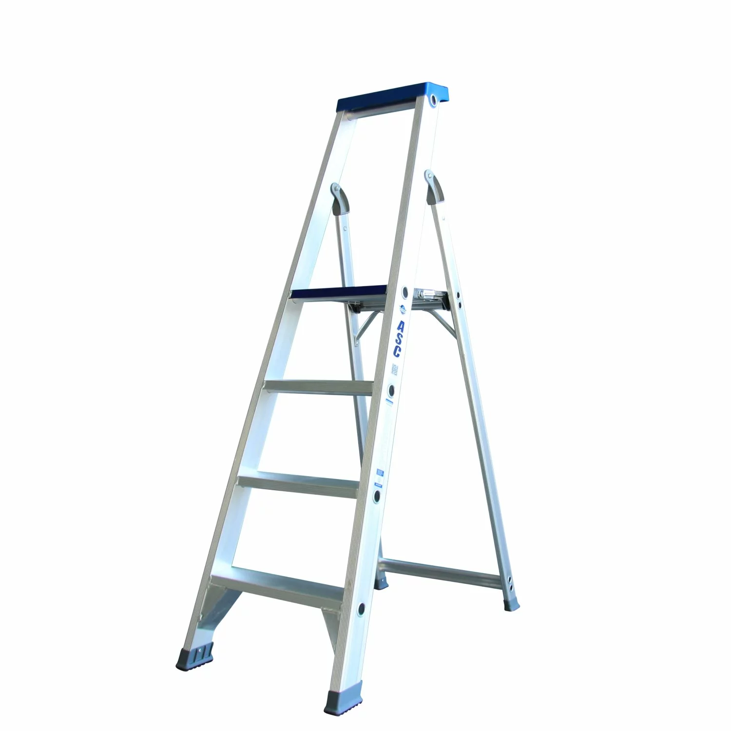 ASC 990608858 BT Escalier - Simple - Aluminium - 4 marches - hauteur de travail max. 2,85 m.-image