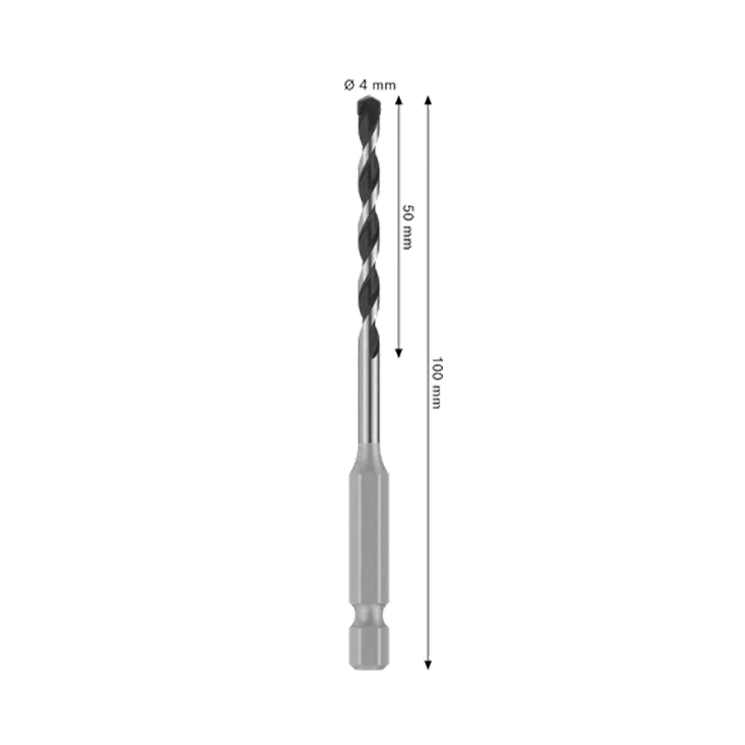 Bosch PRO 2608706970 Foret à béton HEX-5 - 4x50x100 mm-image