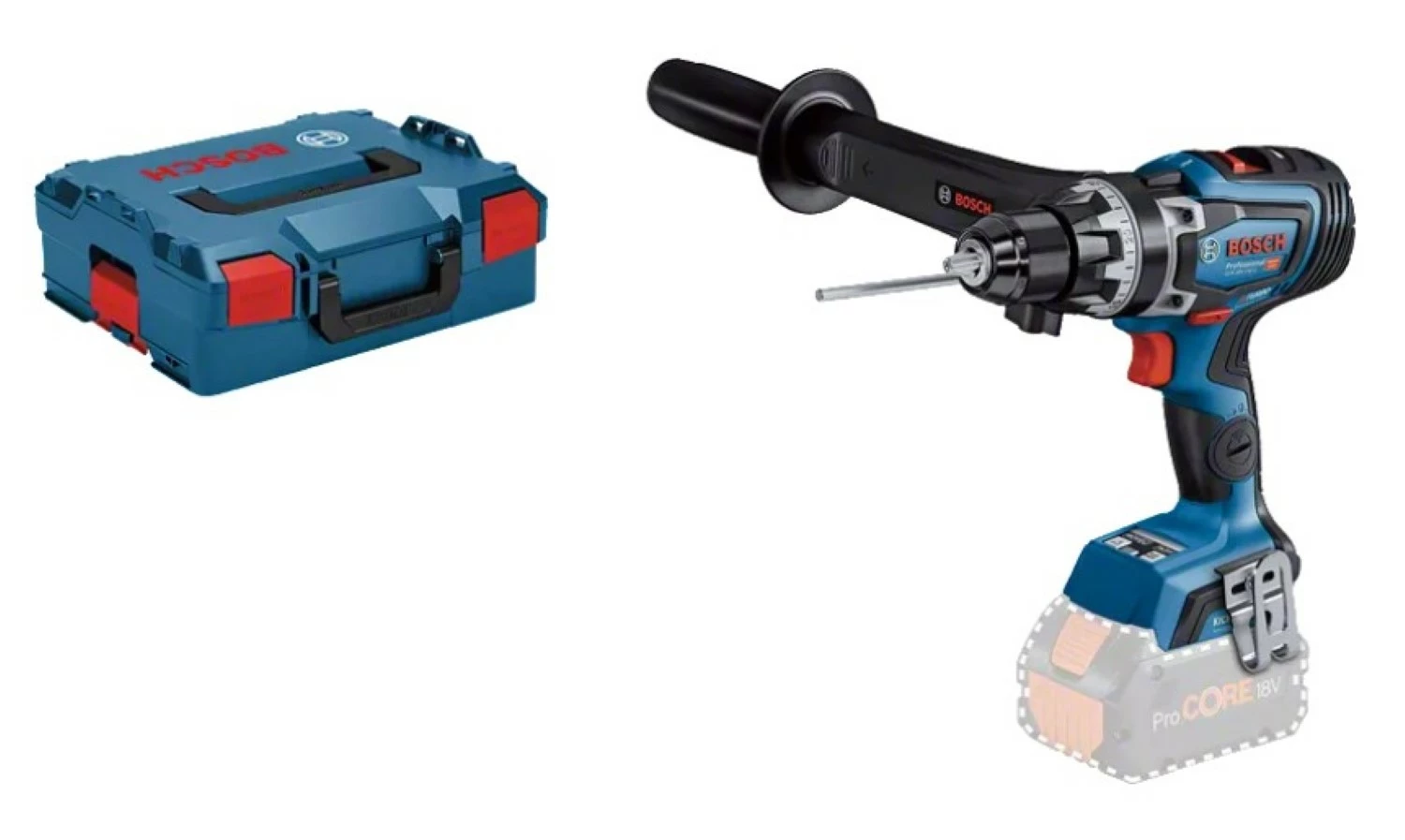 Bosch GSR 18V-150 C 18V Li-Ion accu BiTurbo schroefboormachine body in L-Boxx - 150Nm - koolborstelloos-image