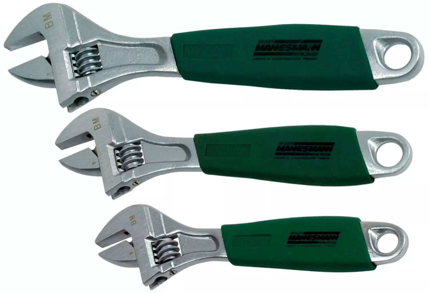 Brüder Mannesmann 19880 Jeu de clés à molette 3 pièces-image
