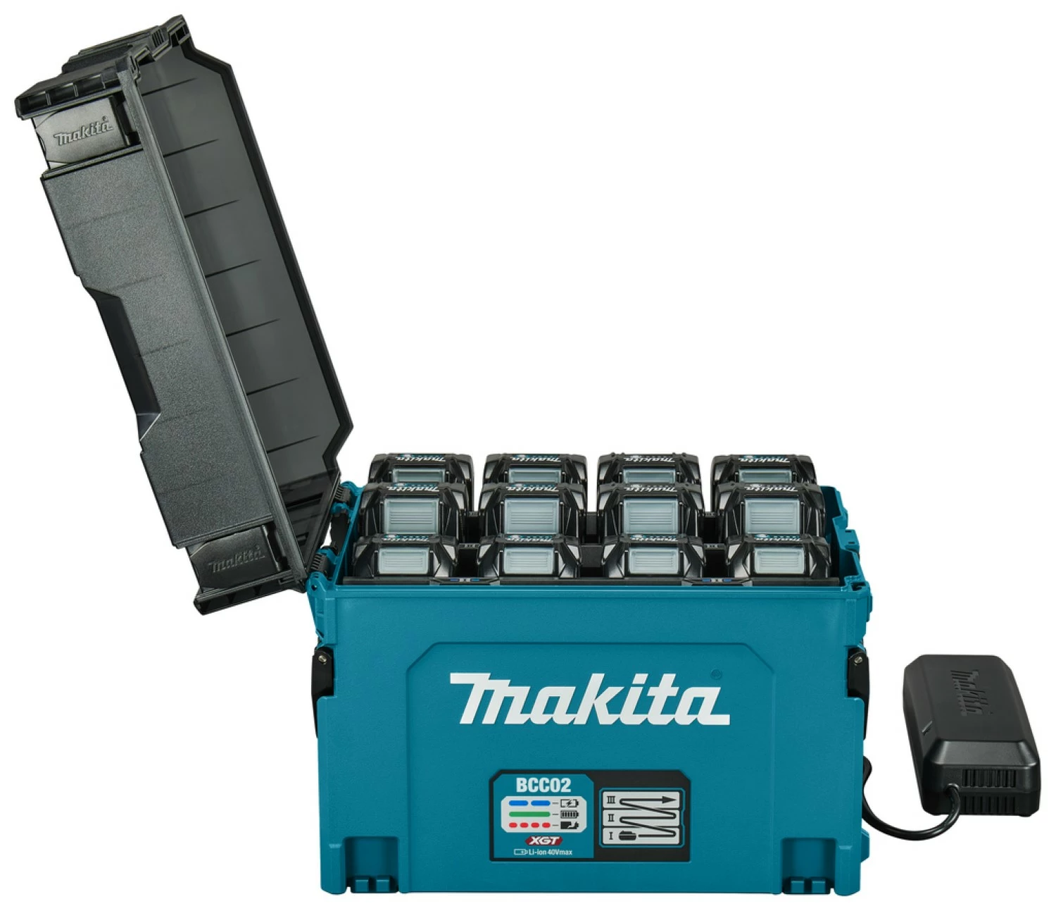 Makita BCC02 XGT Oplaadbox voor max 12 accu's (t/m BL4040F)-image