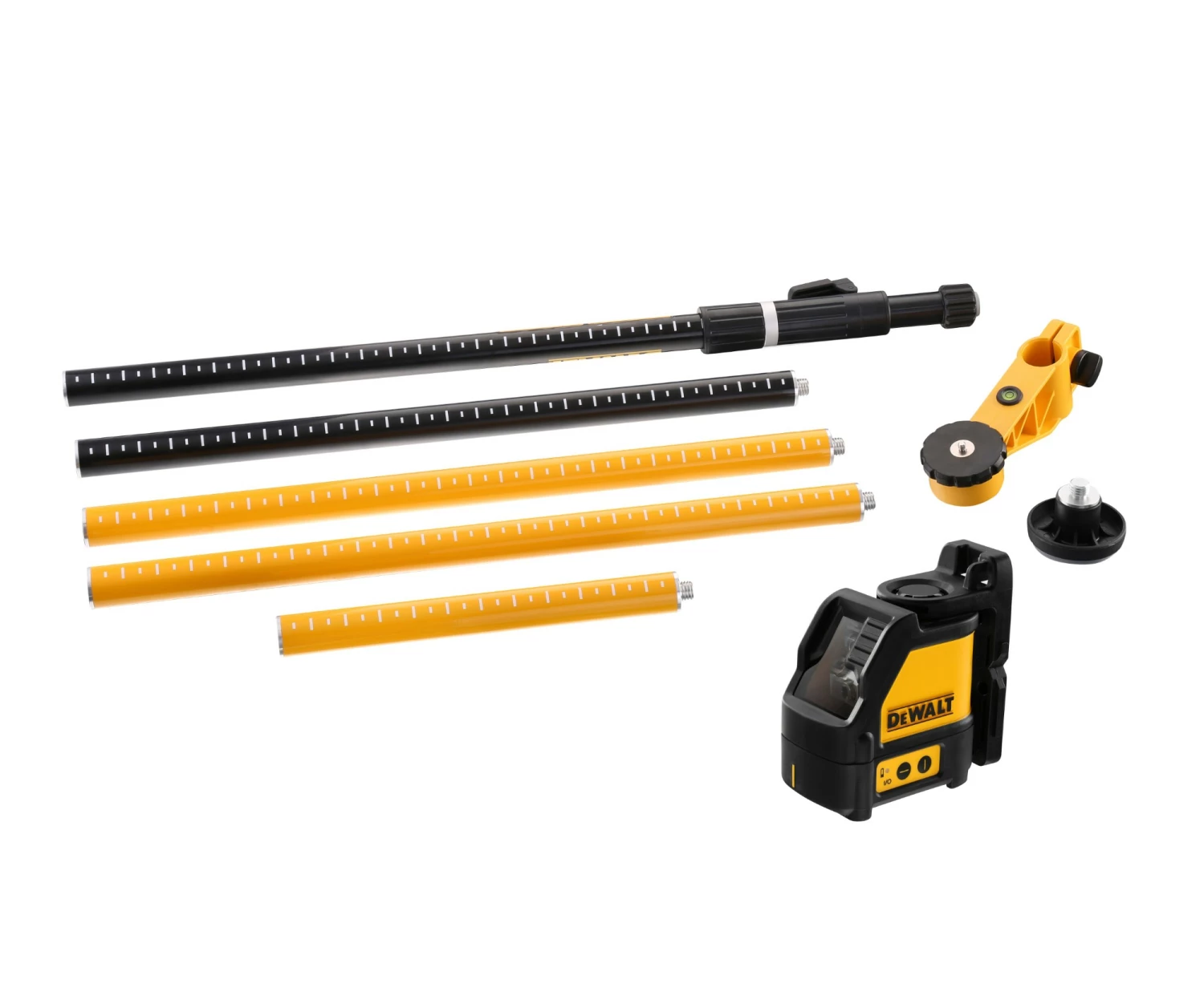 Dewalt DW088KPOL laser à lignes croisées à nivellement automatique dans un coffret (DW088K) & colonne (DE0882) - 15 m-image