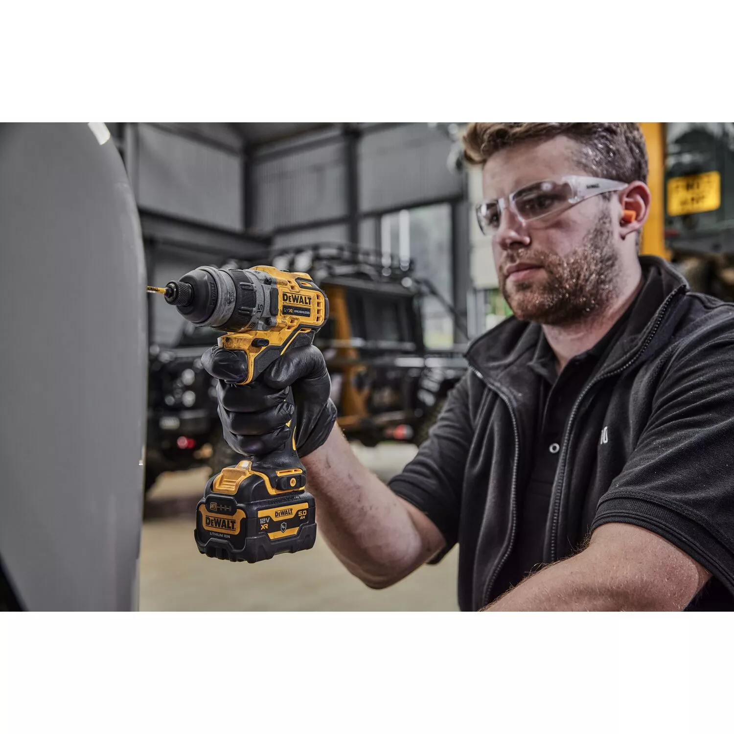 DeWALT DCD703NT 12V Li-ion Accu boormachine body met 4 verwisselbare koppen in TSTAK koffer-image