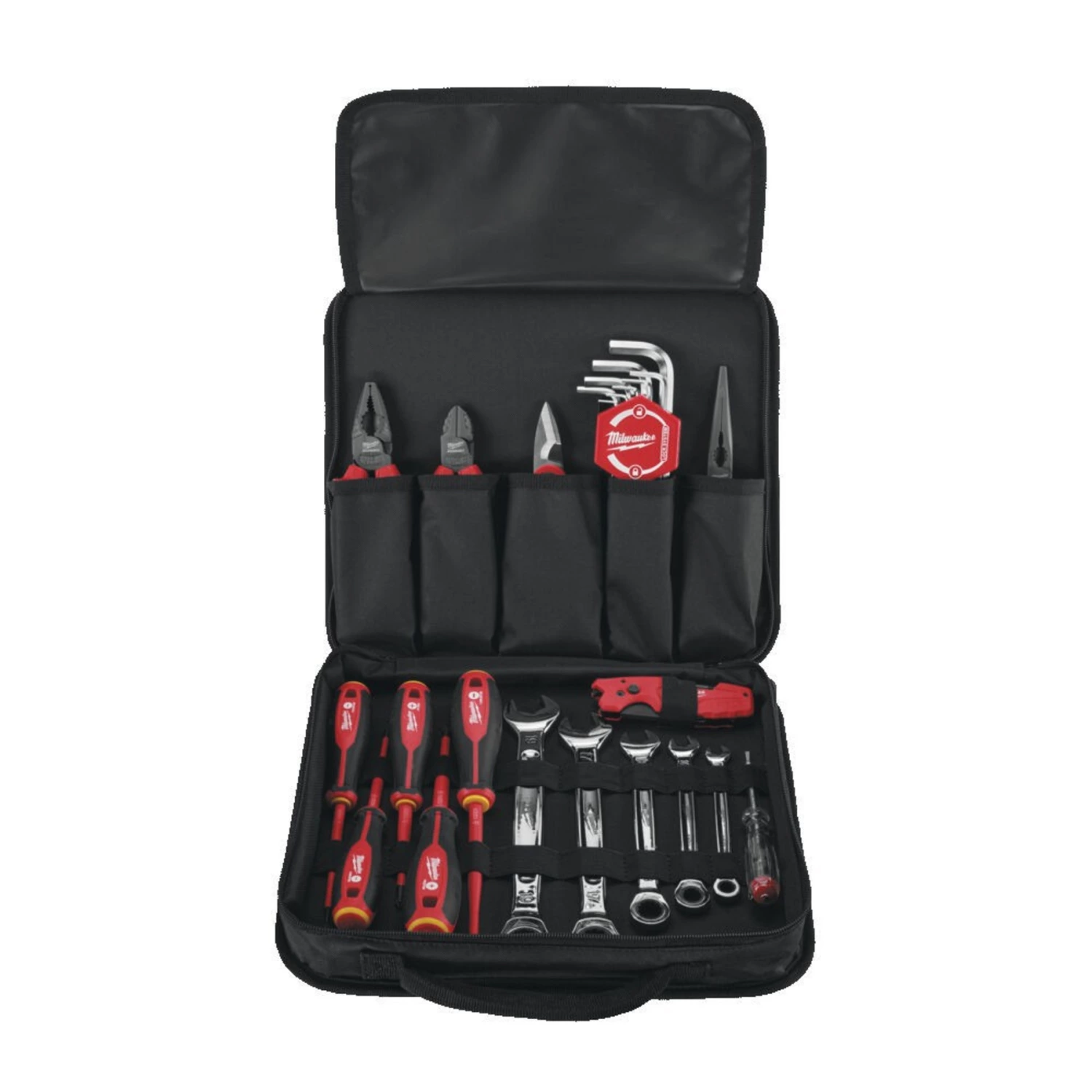 Milwaukee 4932492660 25-Piece Hand Tool Set in Carrying Case (Jeu d'outils à main de 25 pièces dans une mallette de transport)-image