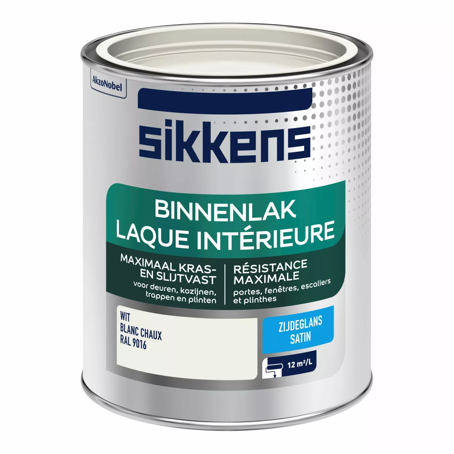 Sikkens Binnenlak Zijdeglans - Ral 9016 - 750ml-image