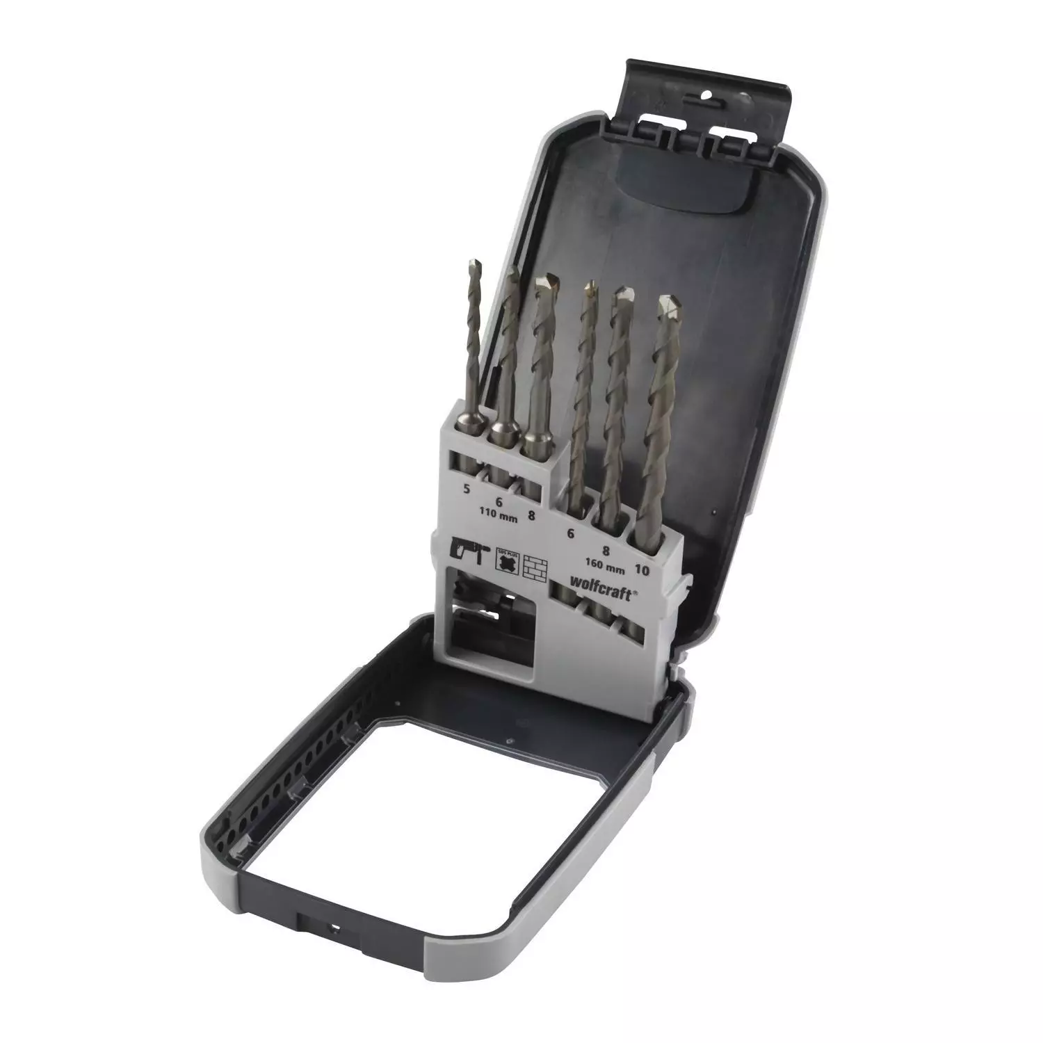Wolfcraft 7113000 6-delige SDS-plus betonborenset - Hardmetaal