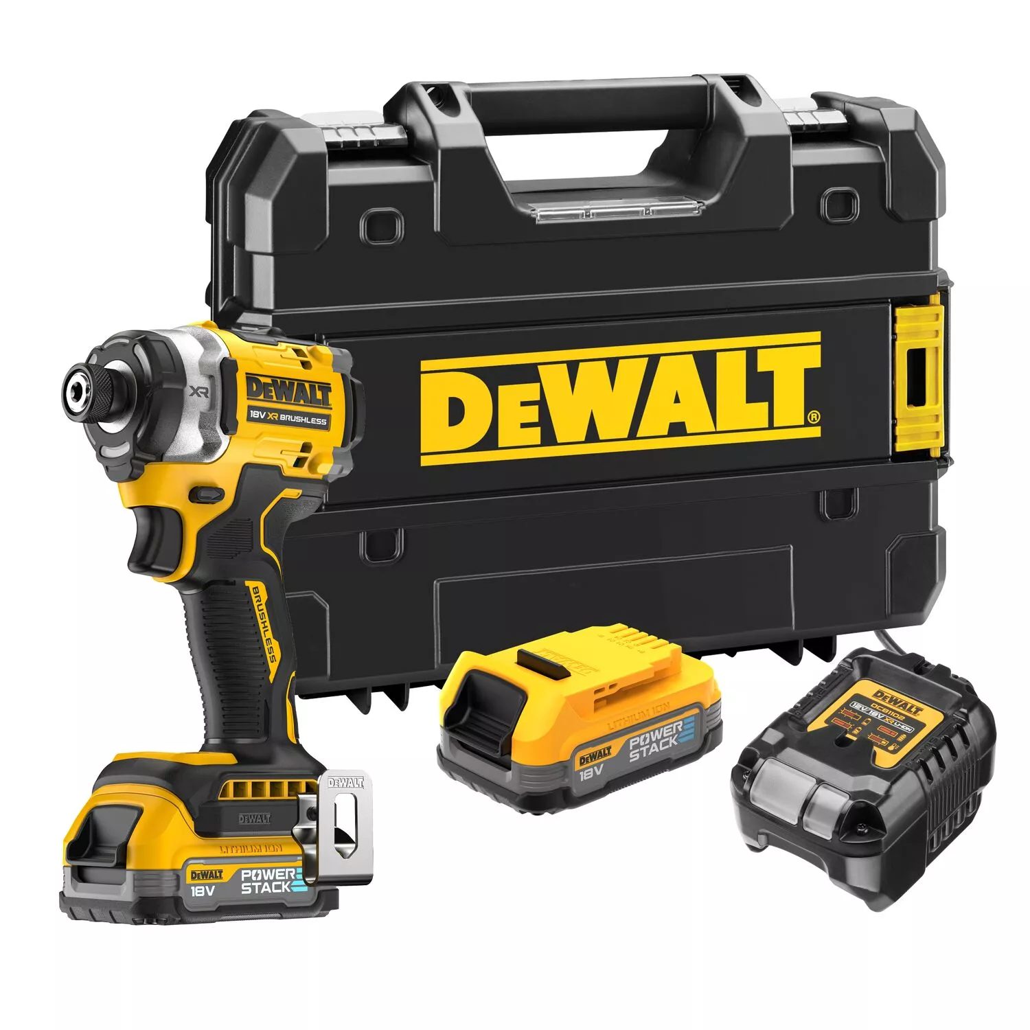 DeWALT DCG860E2T Ensemble de visseuse à chocs 18 V Li-ion (2 batteries 2,0 Ah) dans TSTAK - 282 Nm-image