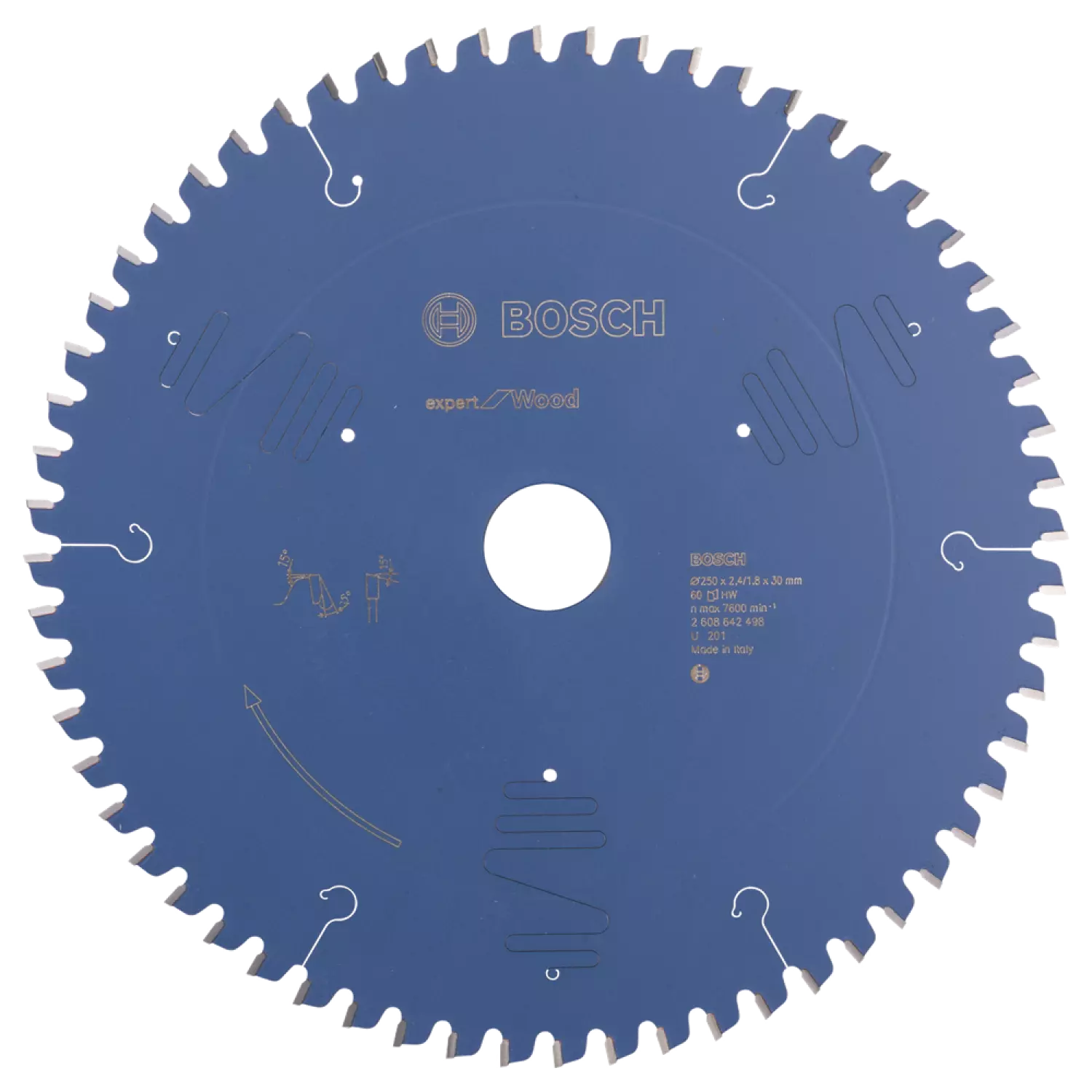 Bosch 2608642498 Expert Cirkelzaagblad - 250 x 30 x 60T - Hout - Carbide-image