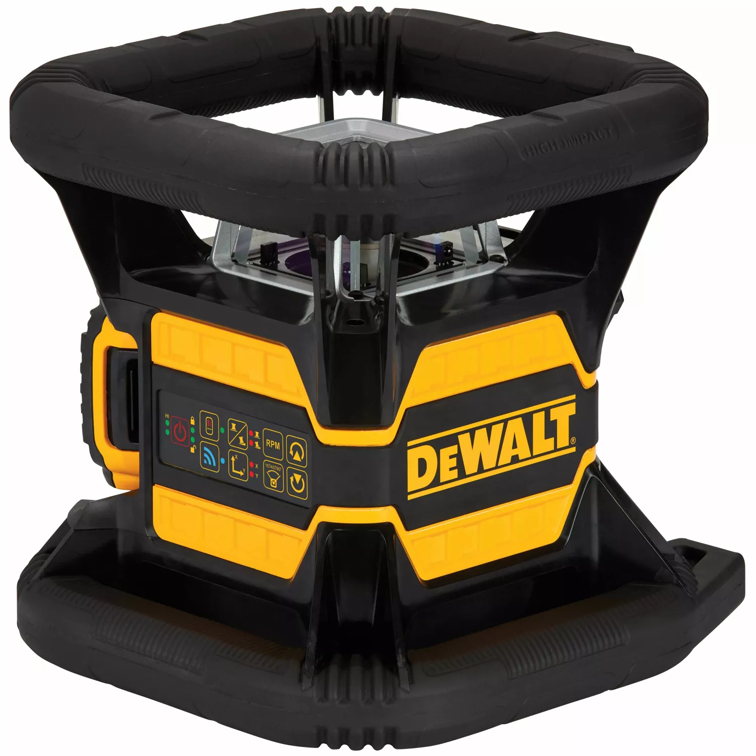 DeWALT DCE080D1RS 18V Ensemble de laser rotatif incl. récepteur dans une mallette - Rouge - 30m - IP67-image