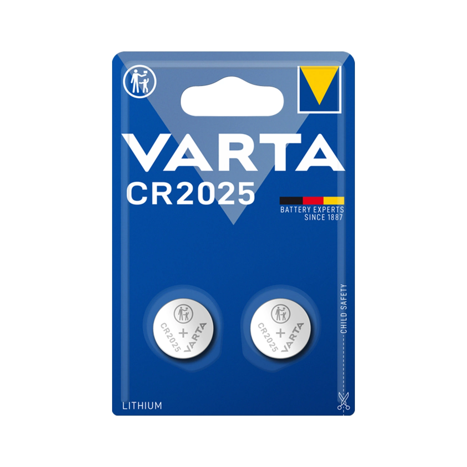 Varta Specialty Lithium pile bouton CR 2025 - 2 pièces-image