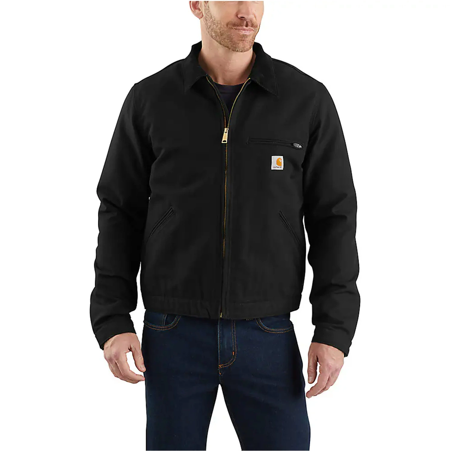 Carhartt Duck Veste Detroit Noir - S-image