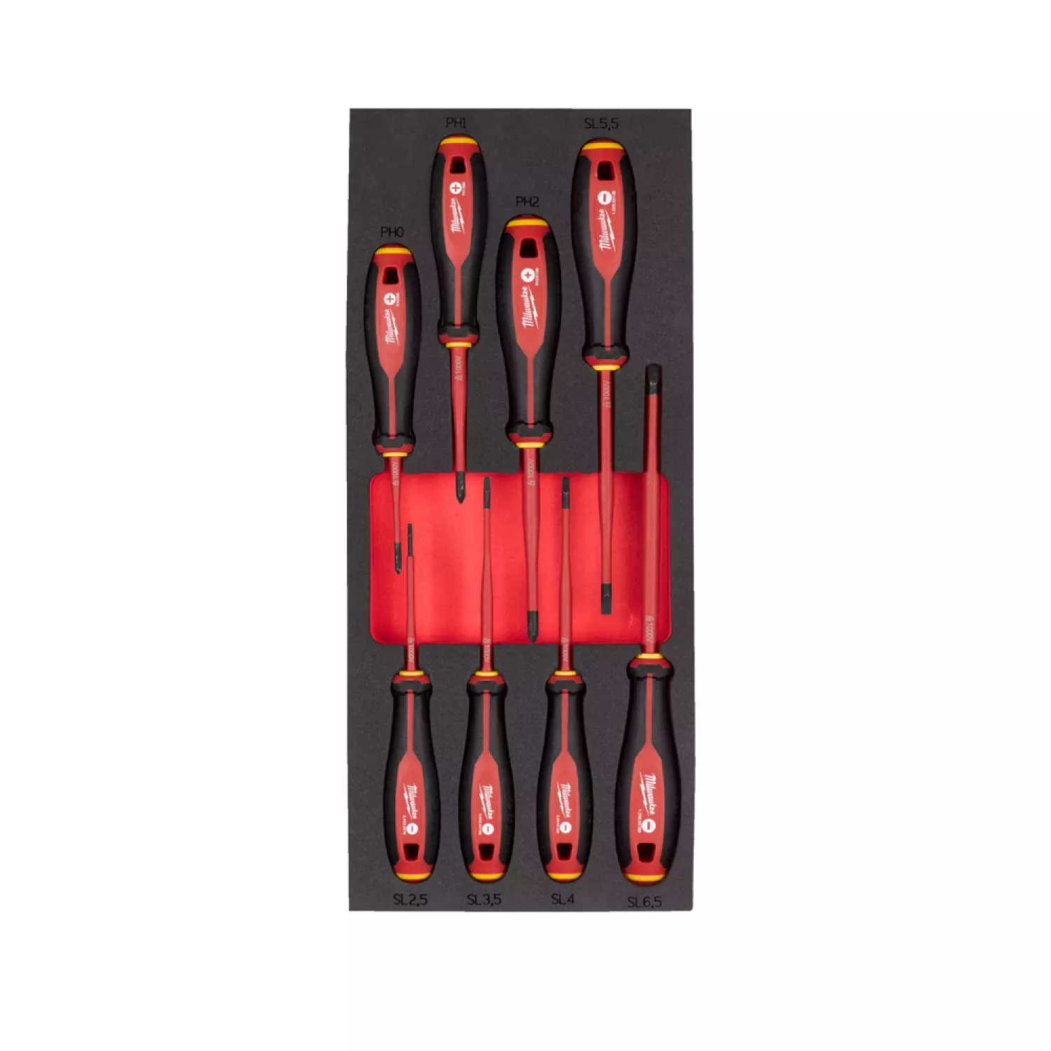 Milwaukee 4932493249 8-delige VDE Schroevendraaierset in foam Inlay - SL/PH-image