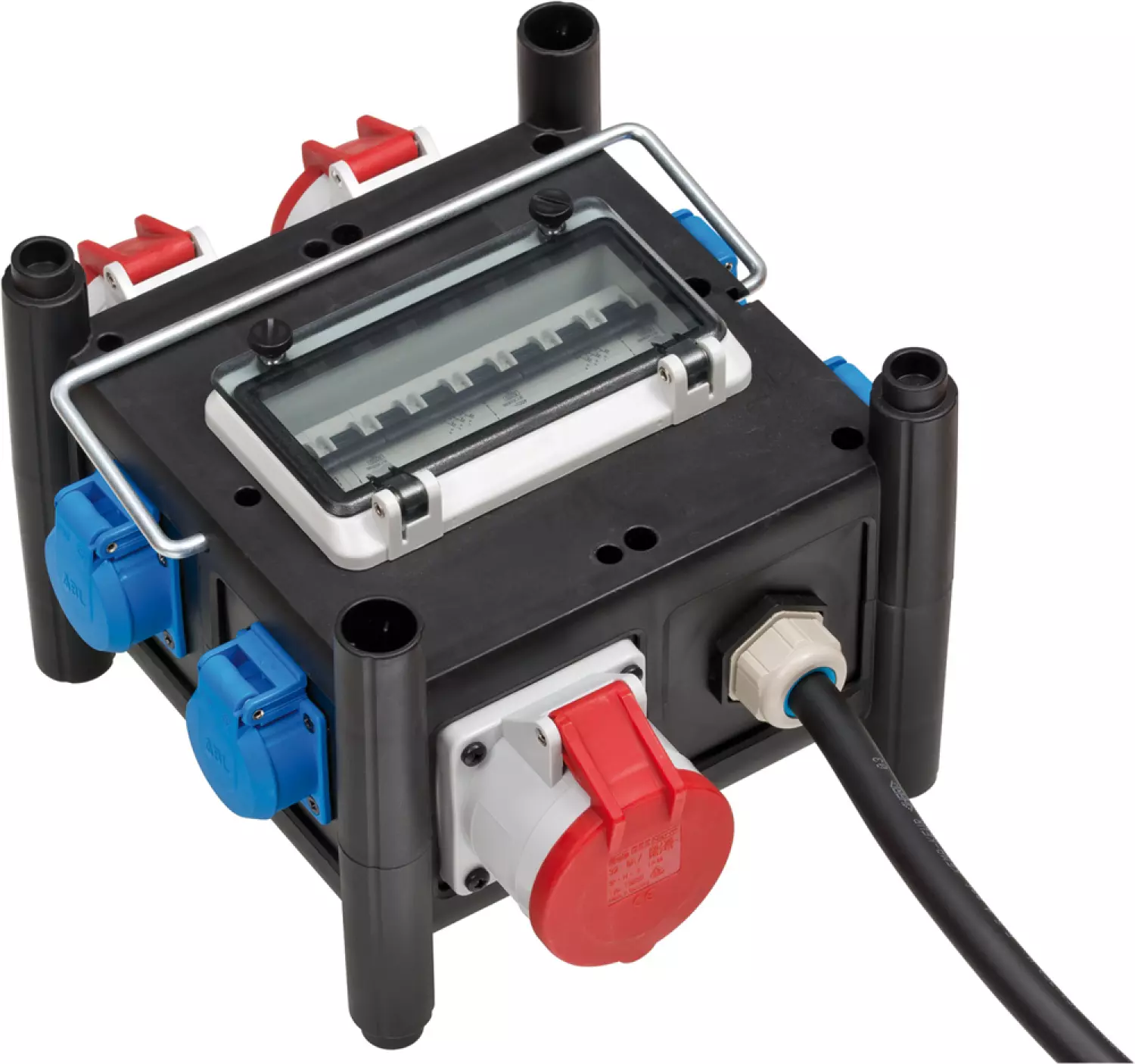 Brennenstuhl 1153690400 compacte rubberen stroomverdeler BSV 3/32 2 - IP44 - 2m - H07RN-F 5G4,0-image