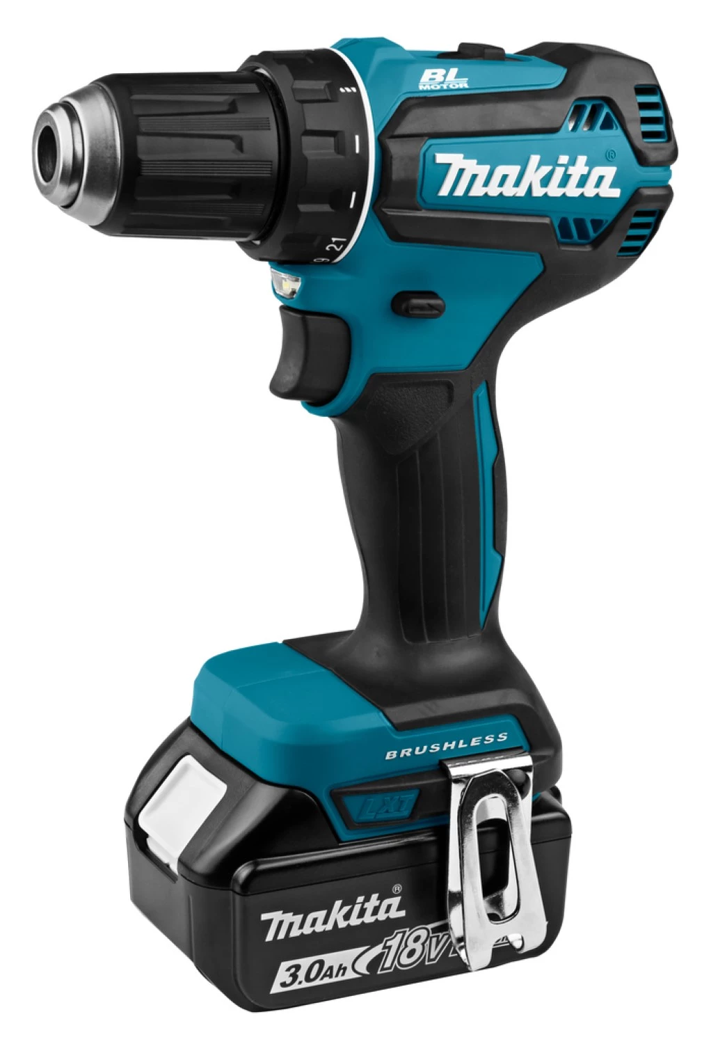 Makita DDF485RFJ Perceuse visseuse sans-fil - 18V Li-ion - 2 batteries 3,0 ah - MAKPAC - Brushless - 50 Nm-image