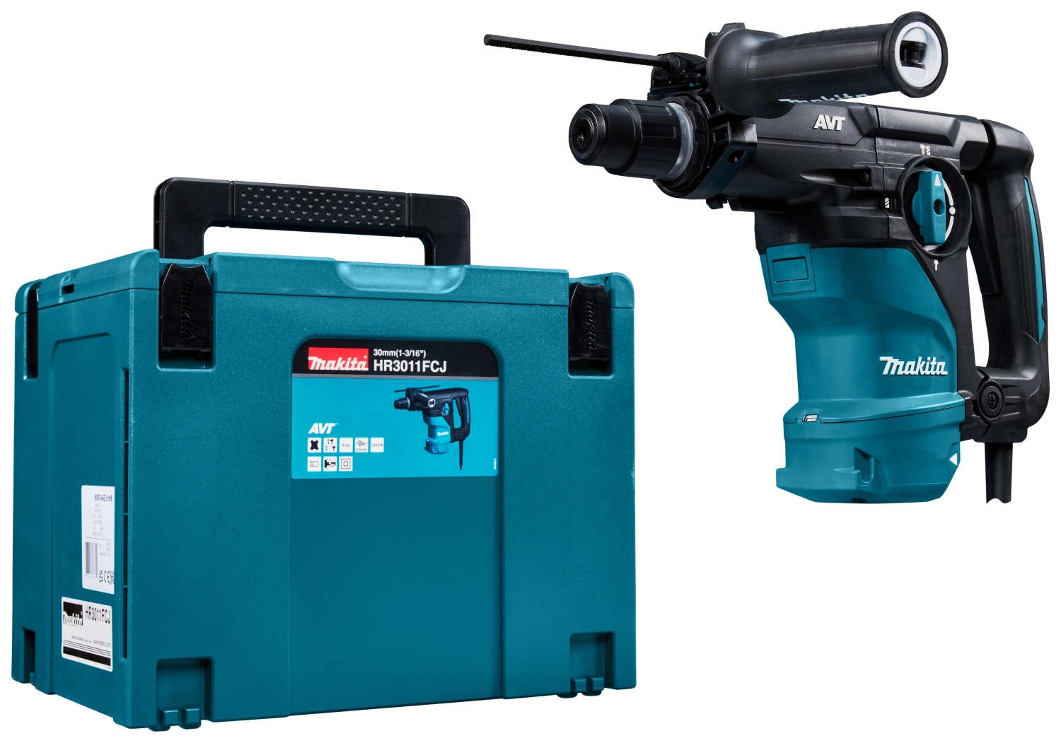 Makita HR3011FCJ 230V SDS-Plus combihamer in Mbox - 3,9J - 1050W-image