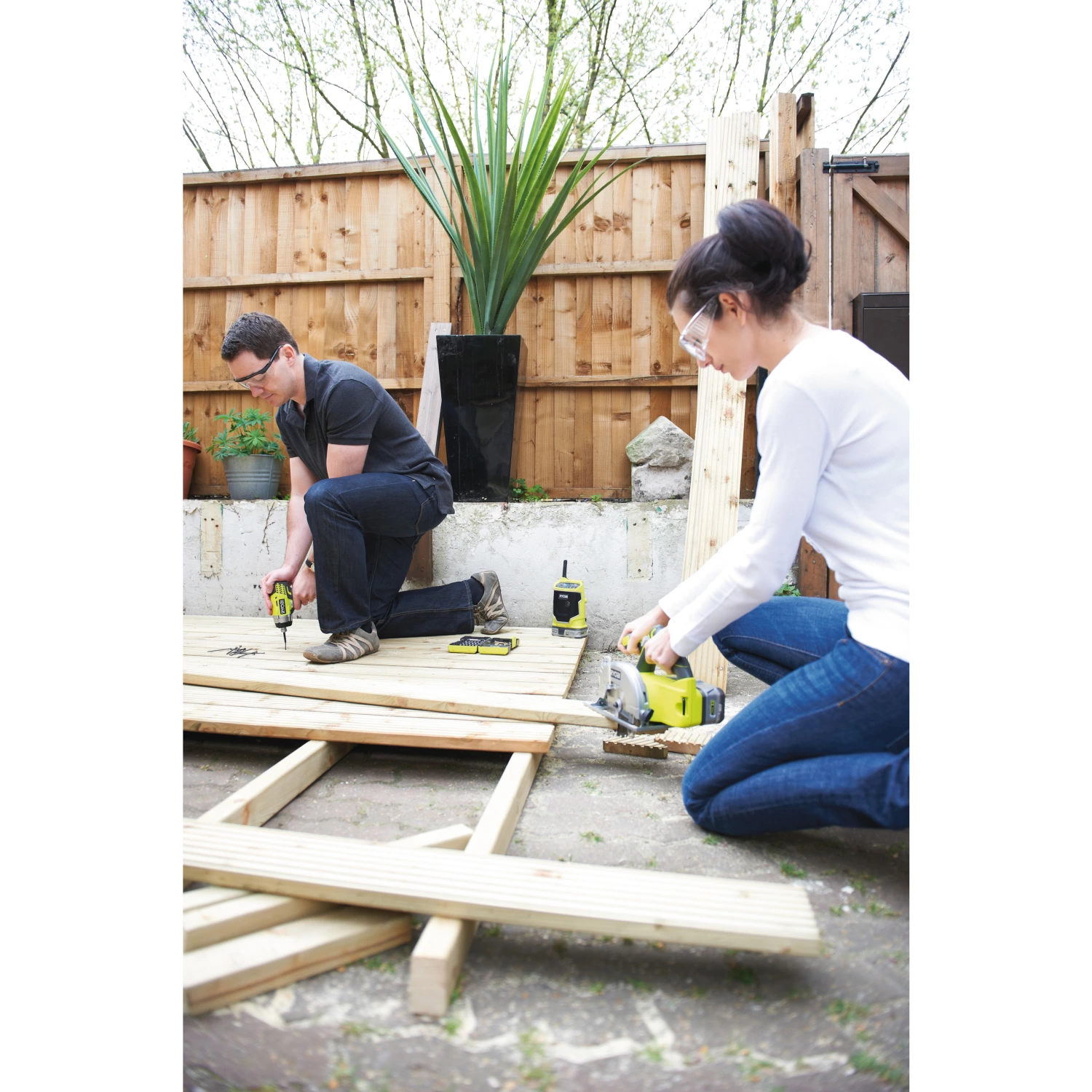 Ryobi RWSL1801M 18V ONE+ Li-Ion Accu cirkelzaag body - 150mm-image