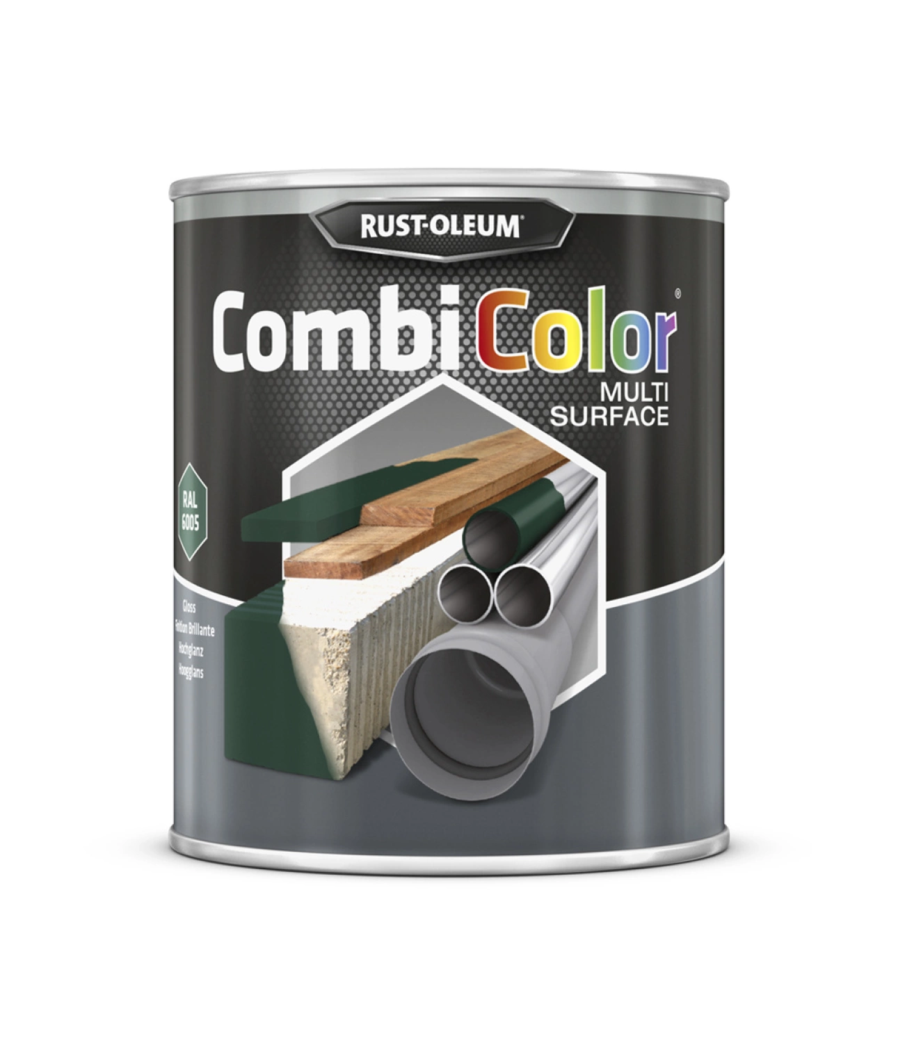 Rust-Oleum Combicolor Multi-Surface Gloss - RAL 6005 mosgroen - 0,75L-image