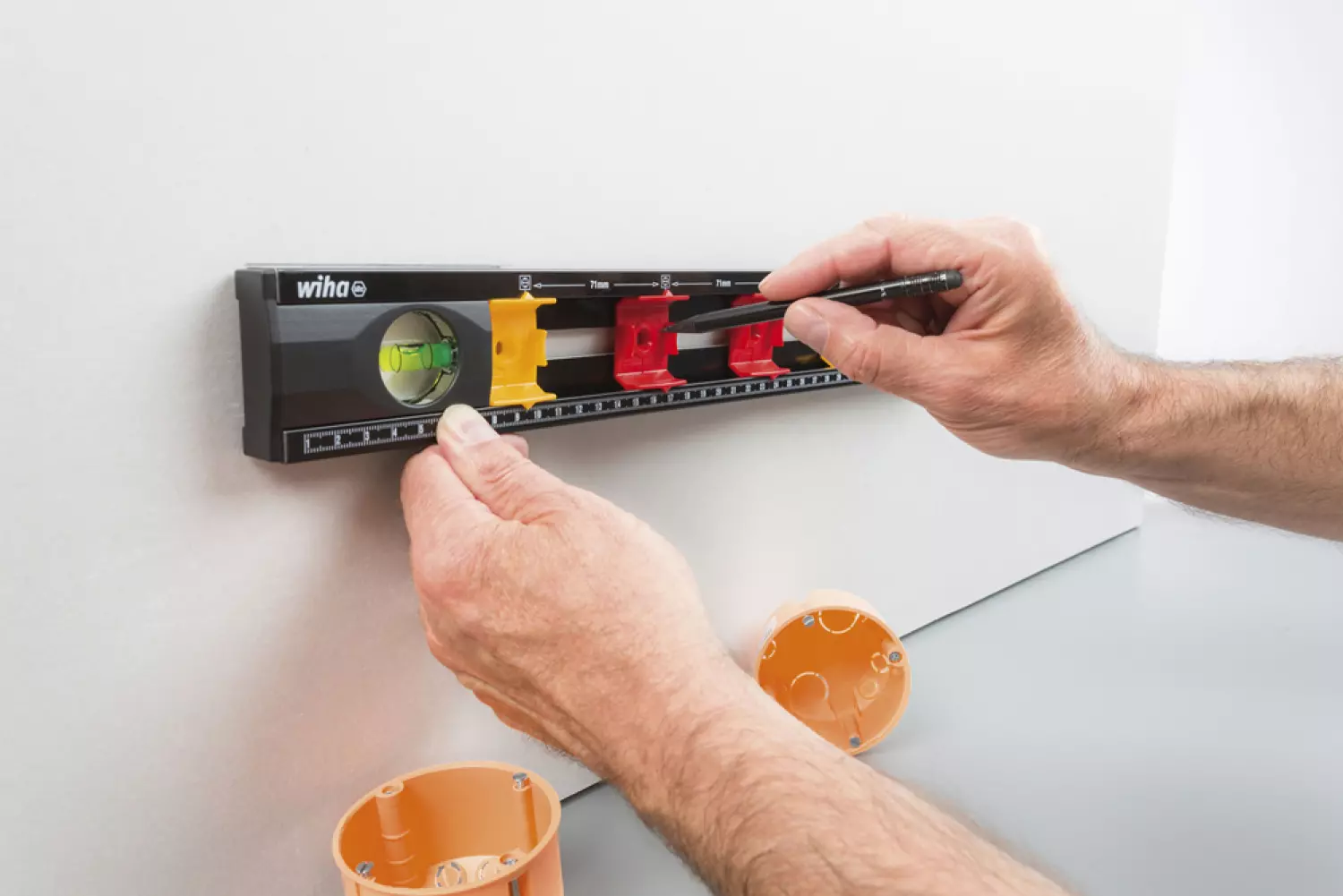 Wiha 42074 Niveau à bulles pour électricie - 40 cm-image