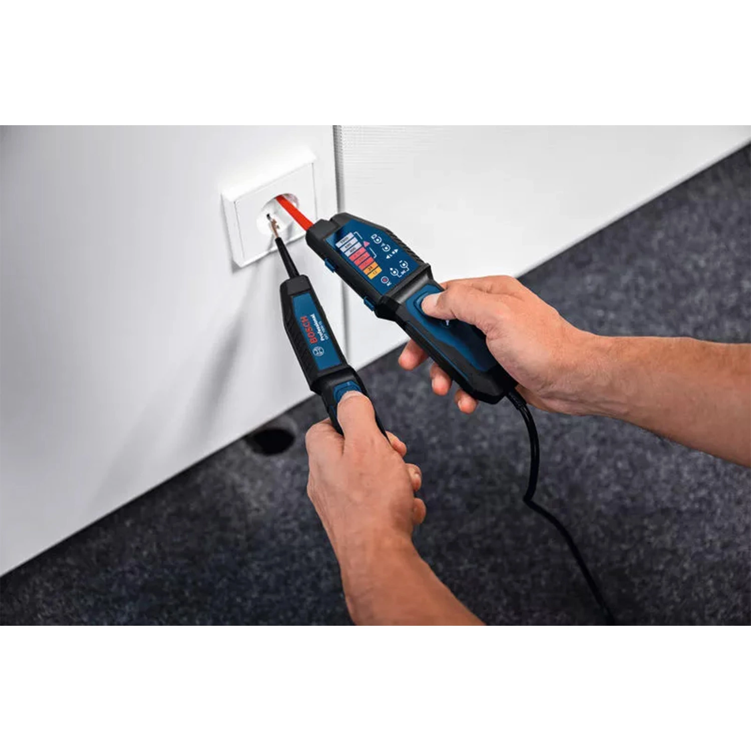 Bosch GVT 1000-15 Contact spanningstester in etui - AC/DC 1000 V - CAT III 1000 V / CAT IV 600 V-image